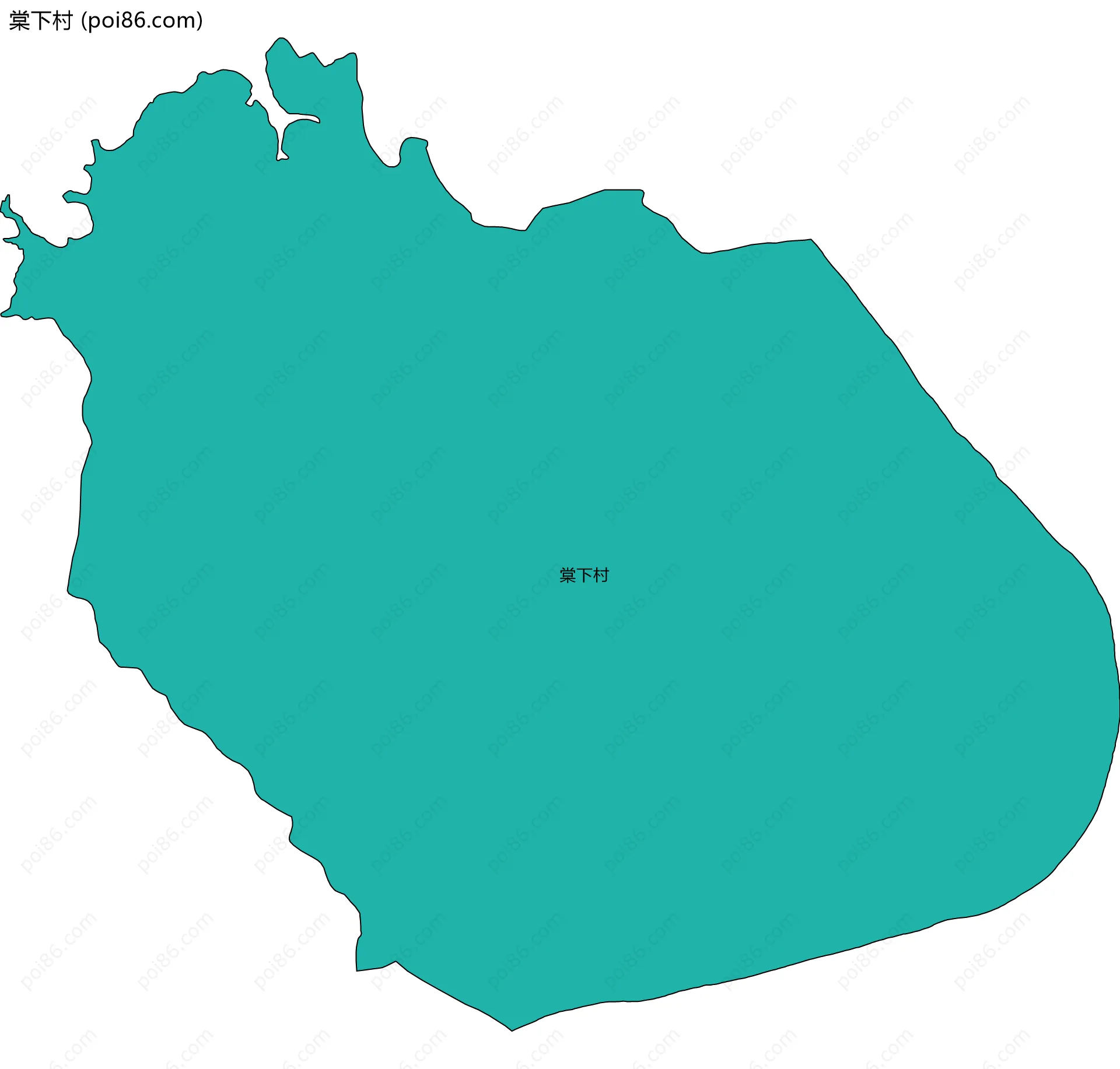 棠下村边界地图