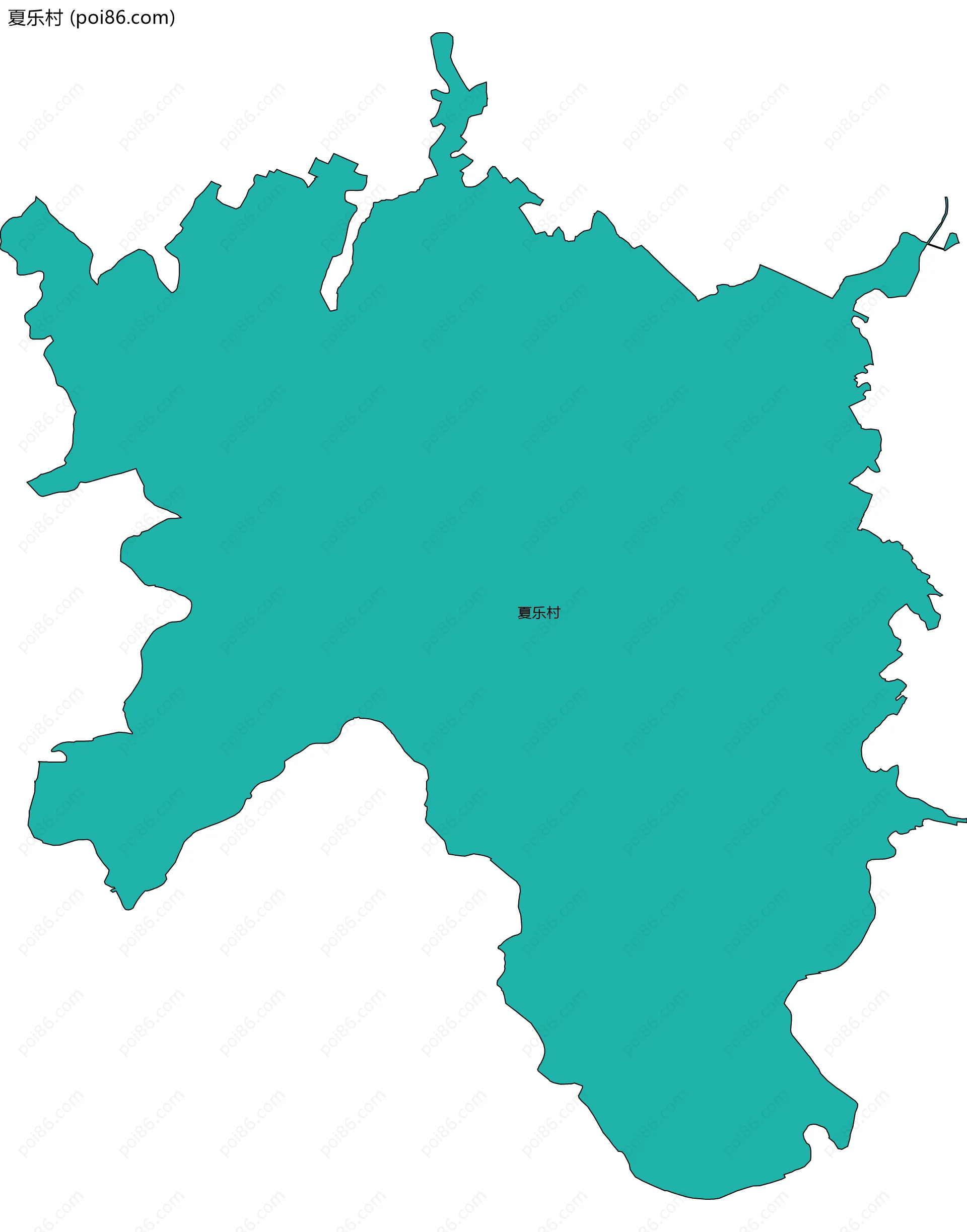 夏乐村边界地图