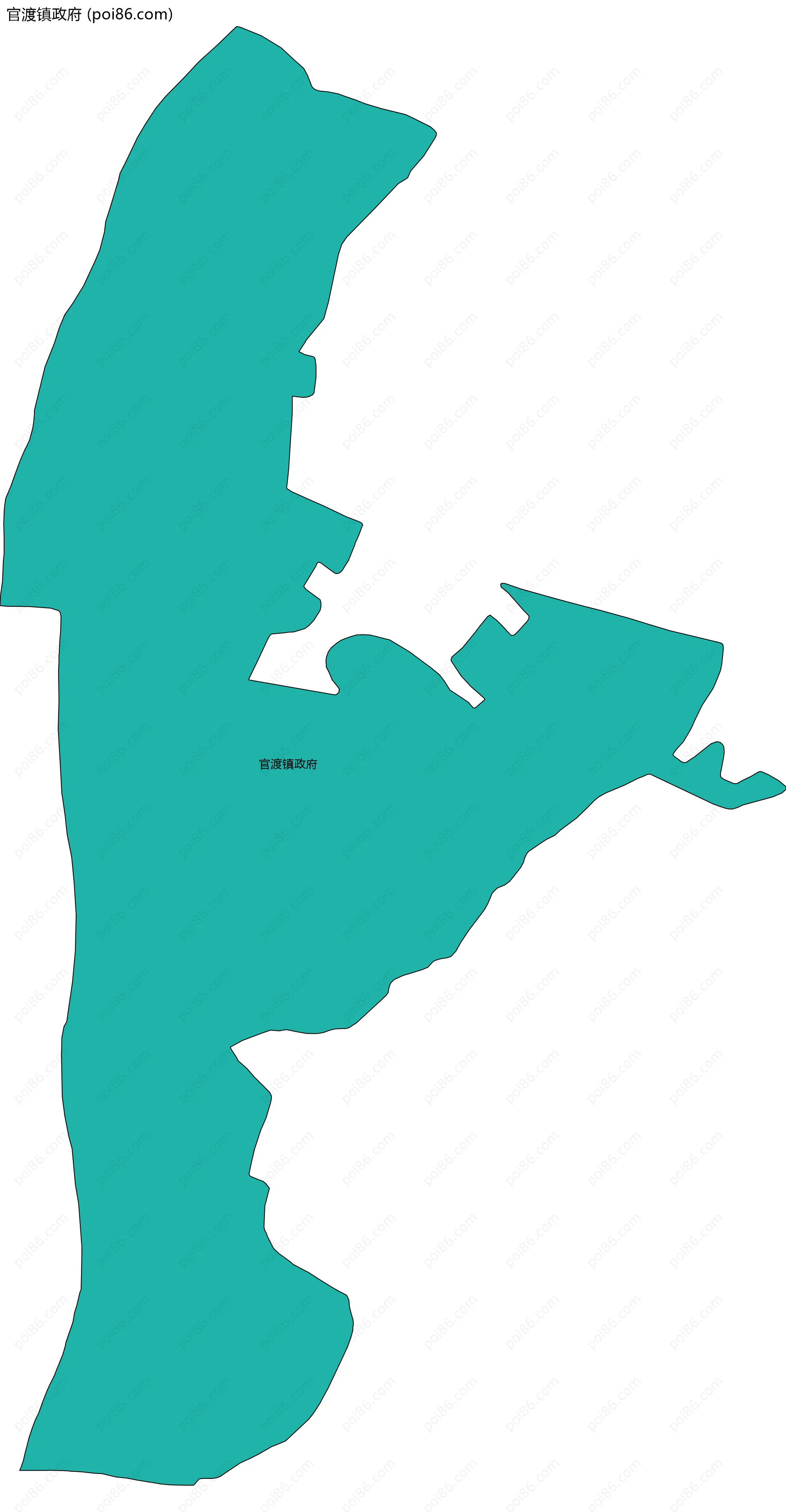 官渡镇政府边界地图