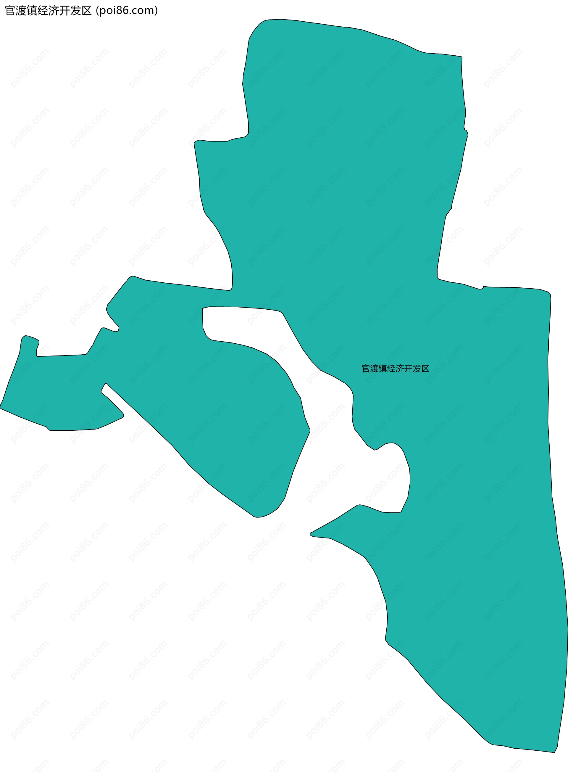 官渡镇经济开发区边界地图