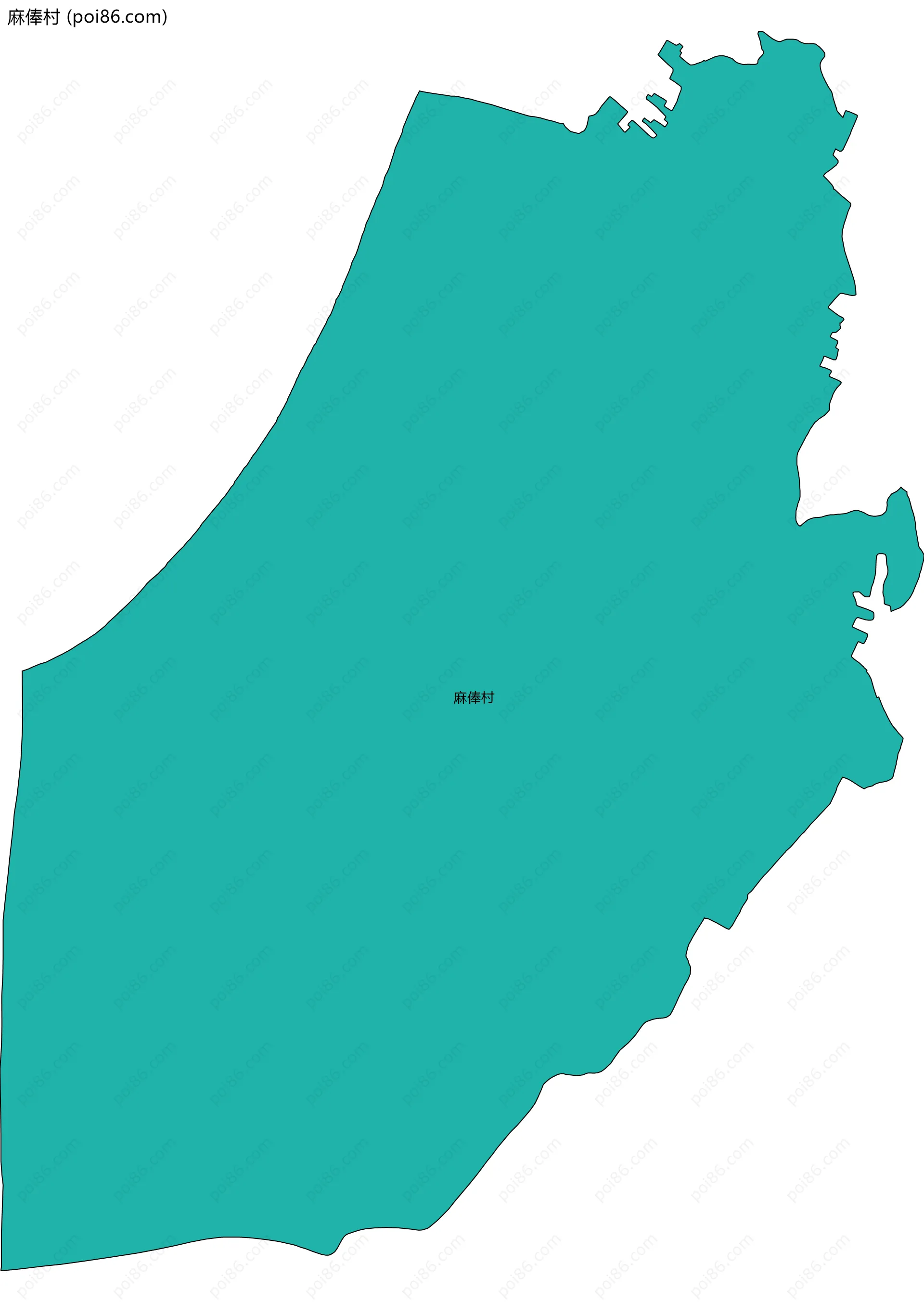 麻俸村边界地图