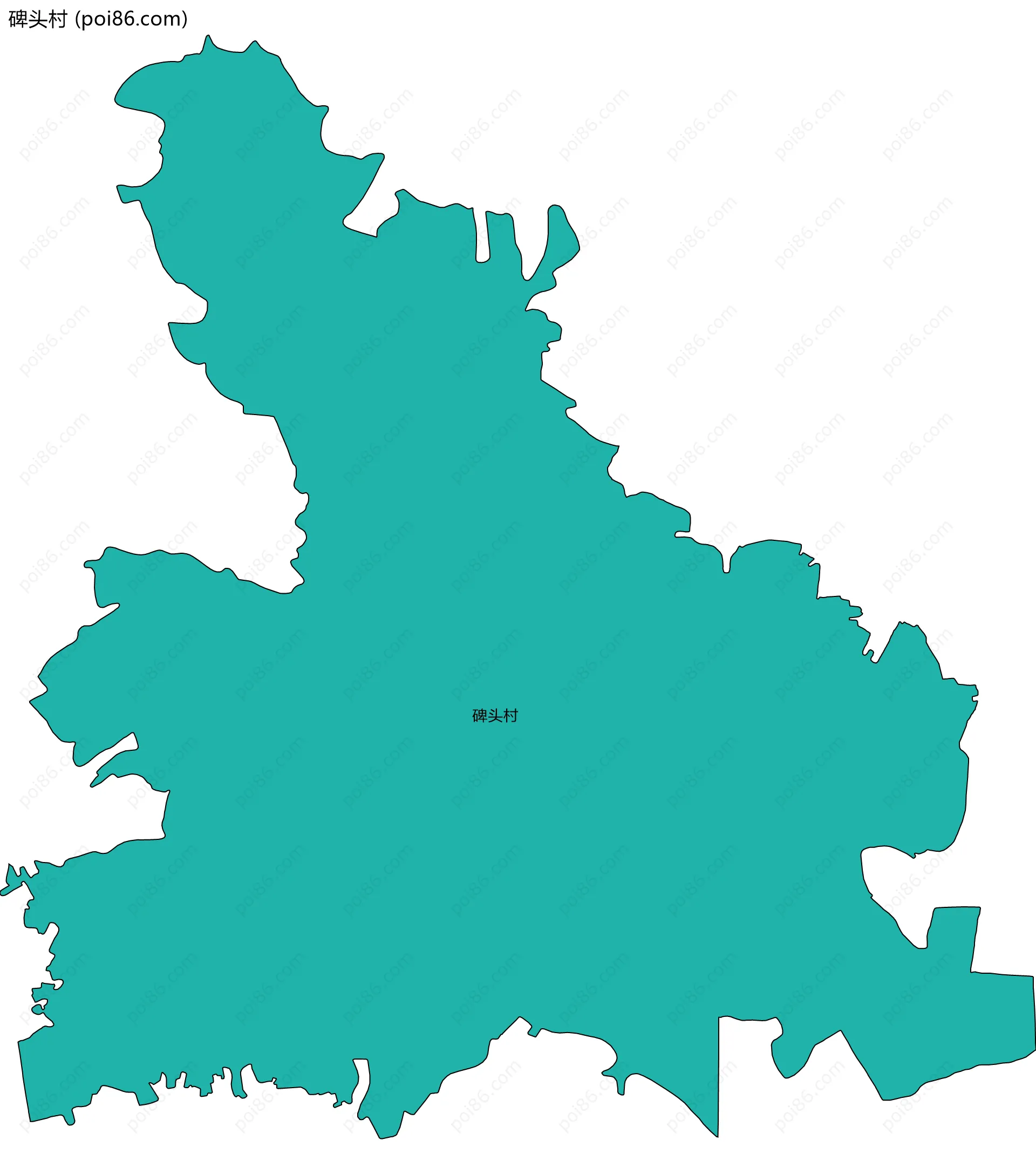 碑头村边界地图