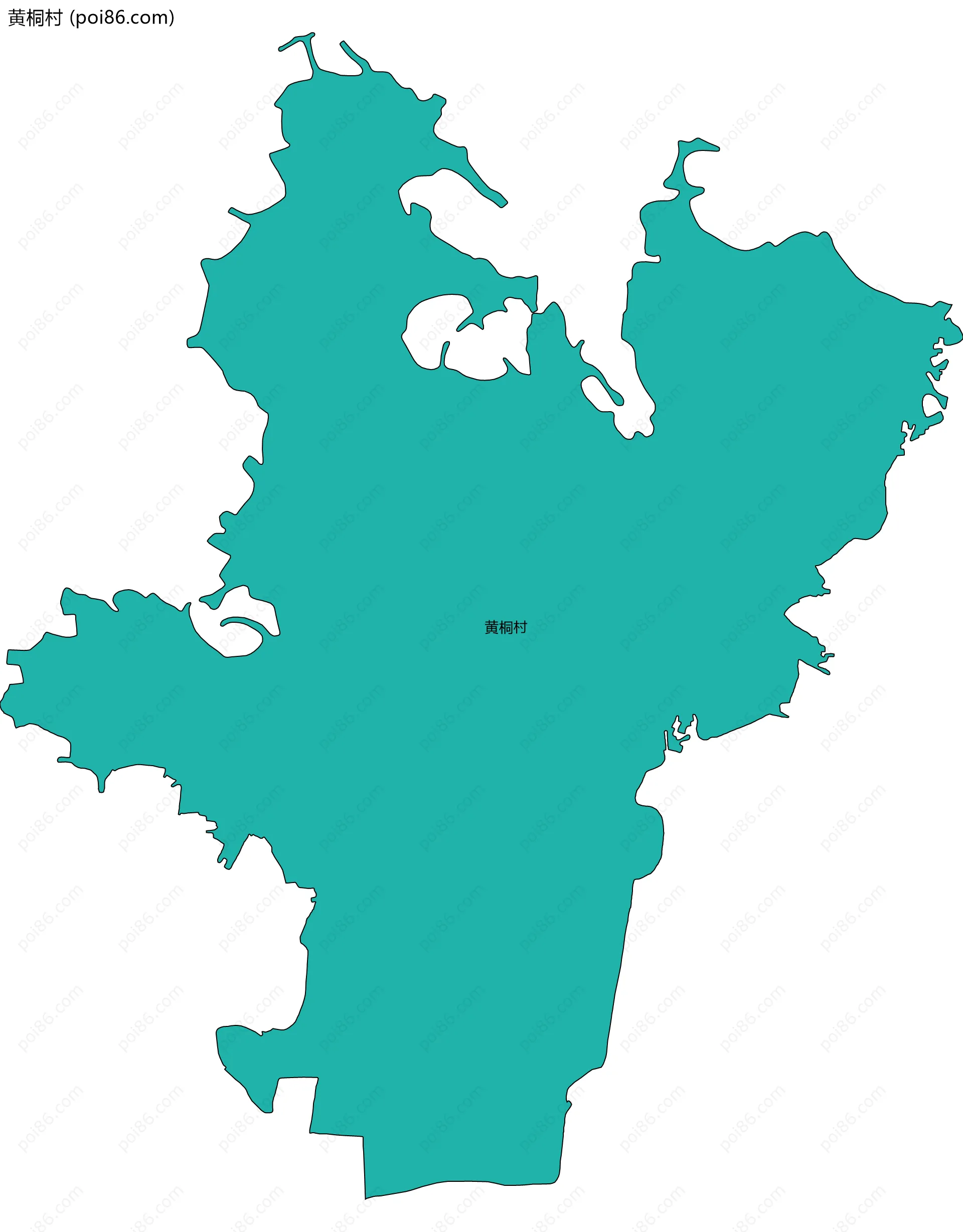 黄桐村边界地图