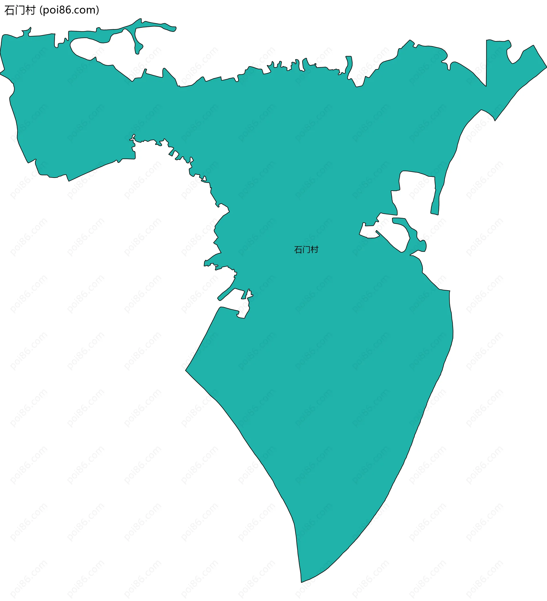 石门村边界地图