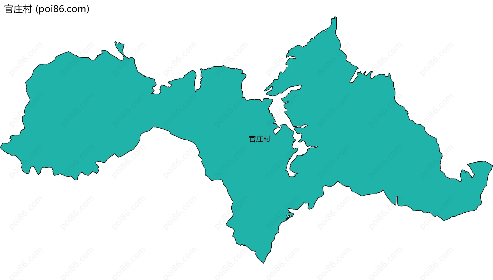 官庄村边界地图