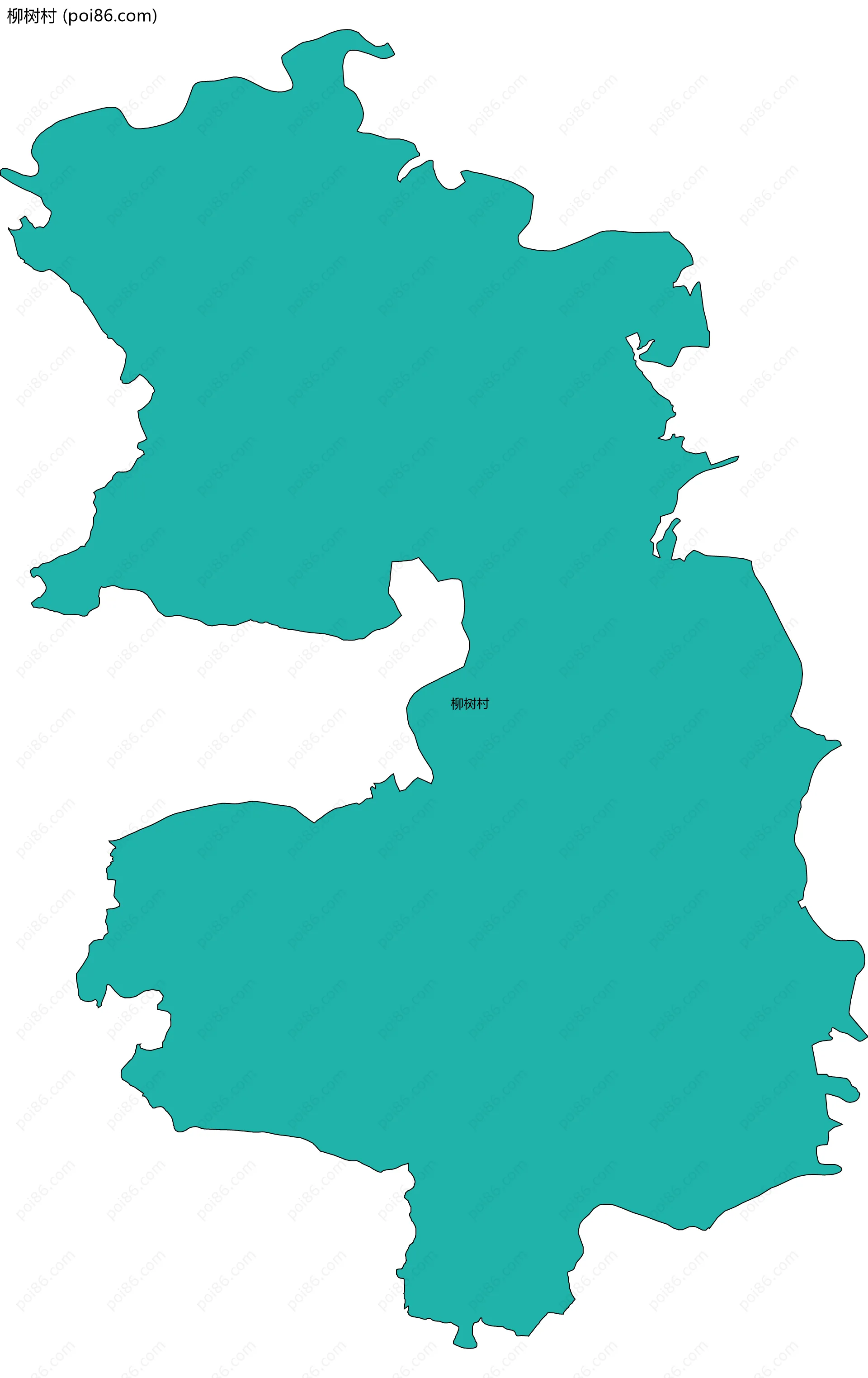 柳树村边界地图