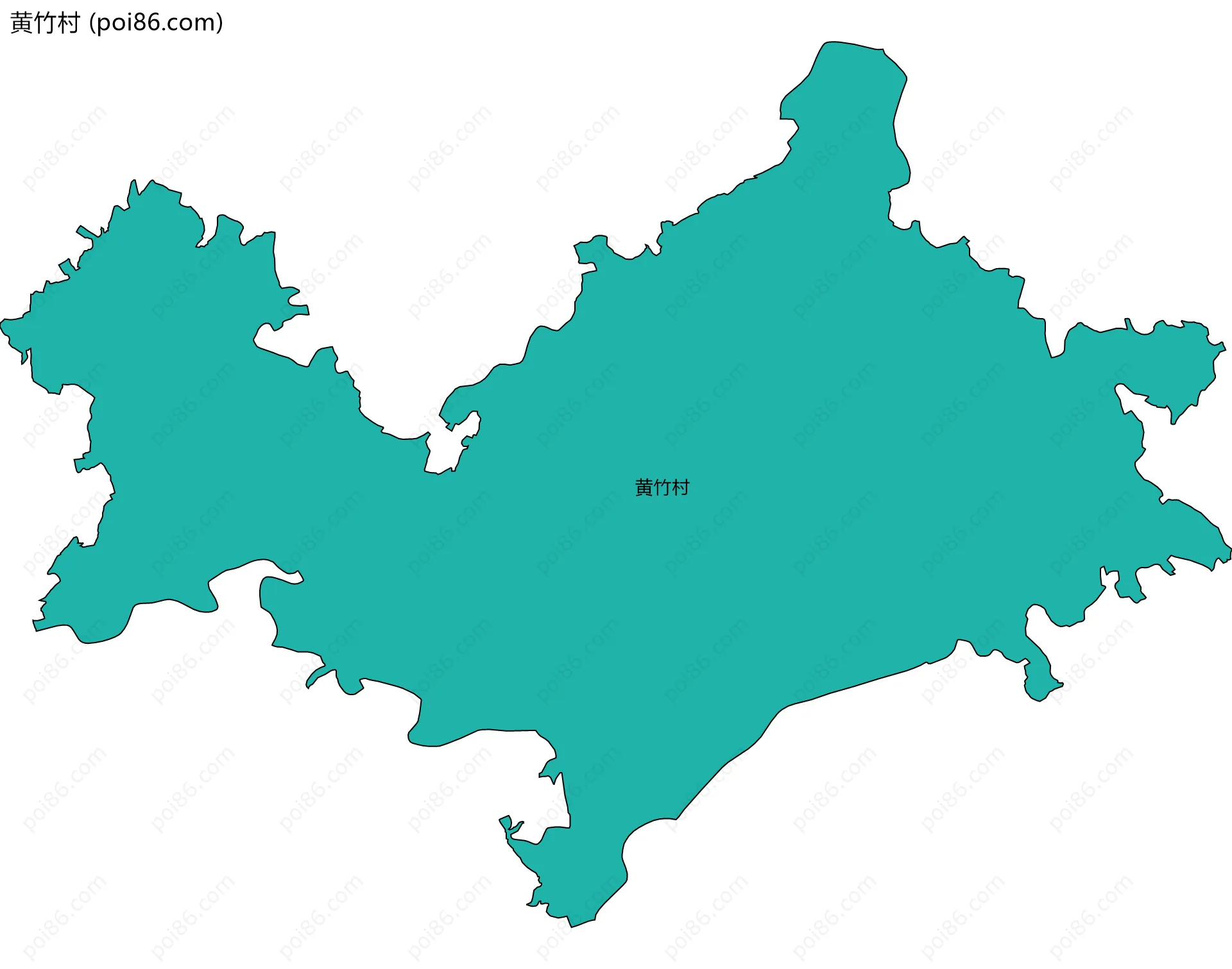 黄竹村边界地图