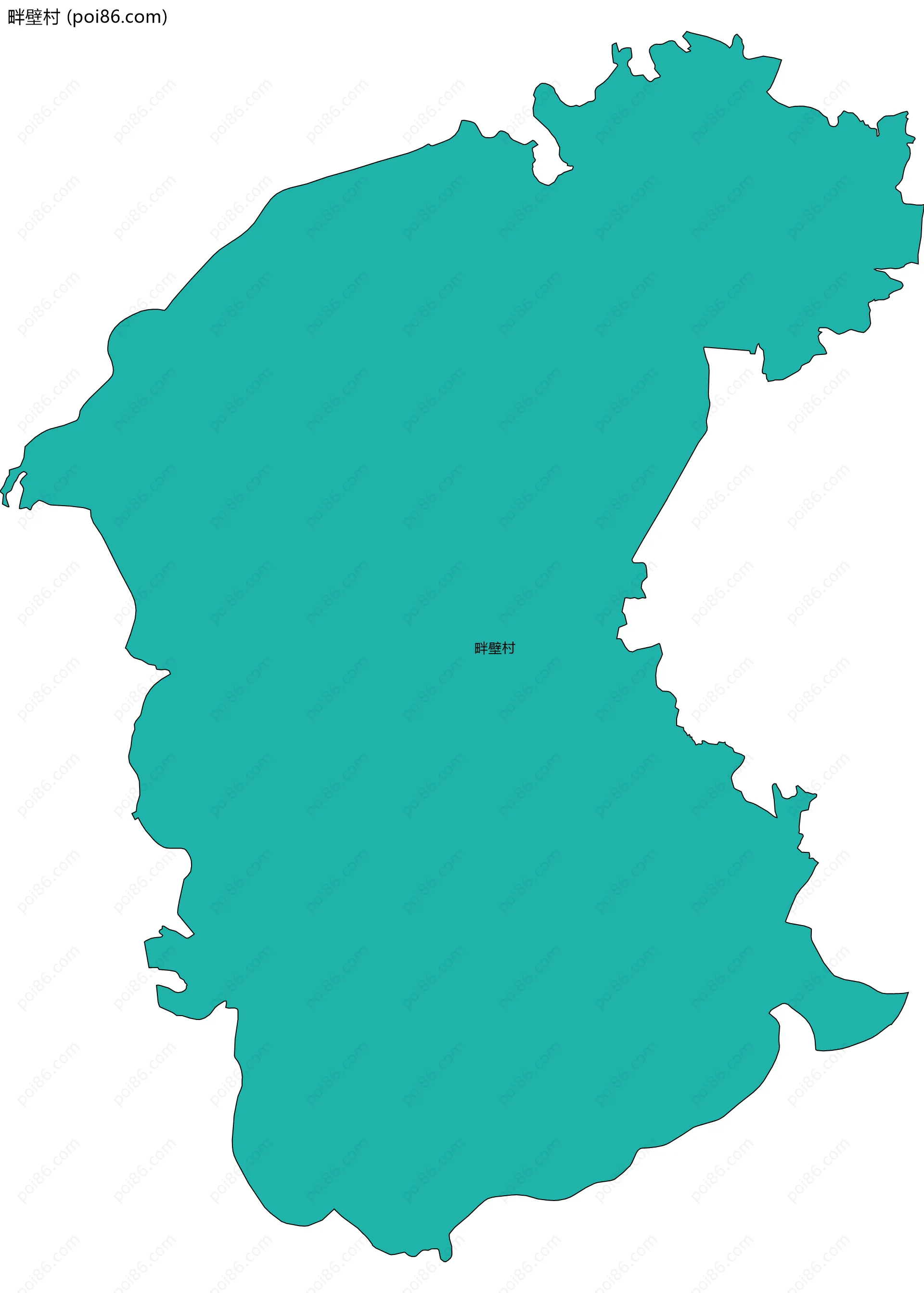 畔壁村边界地图