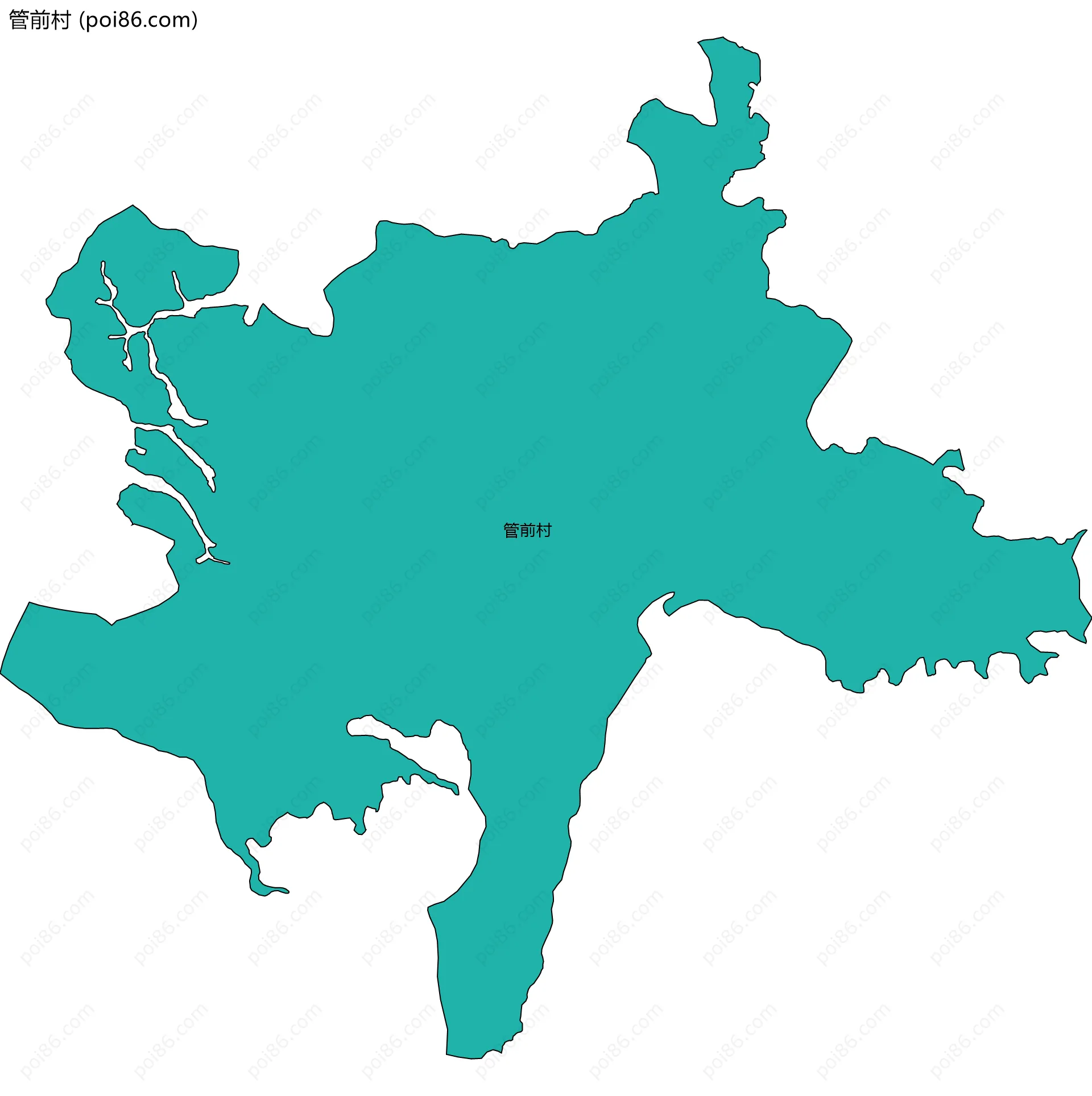 管前村边界地图