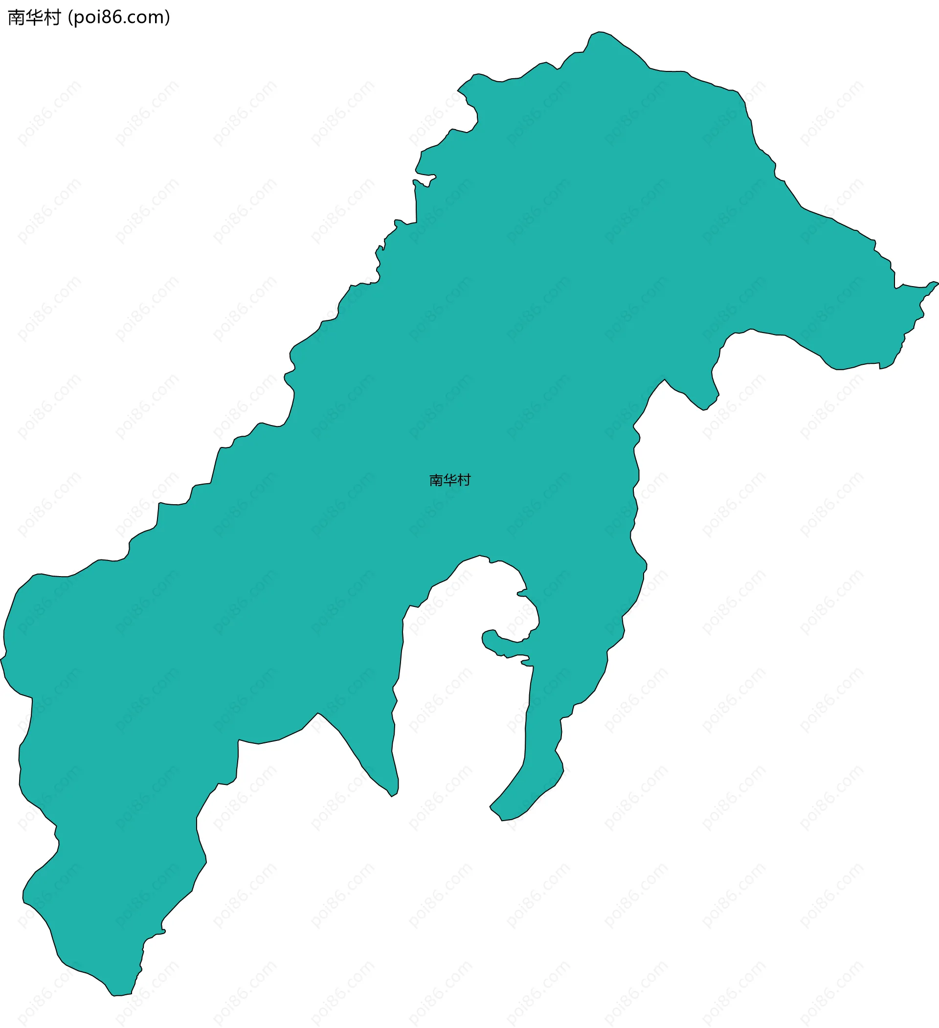 南华村边界地图