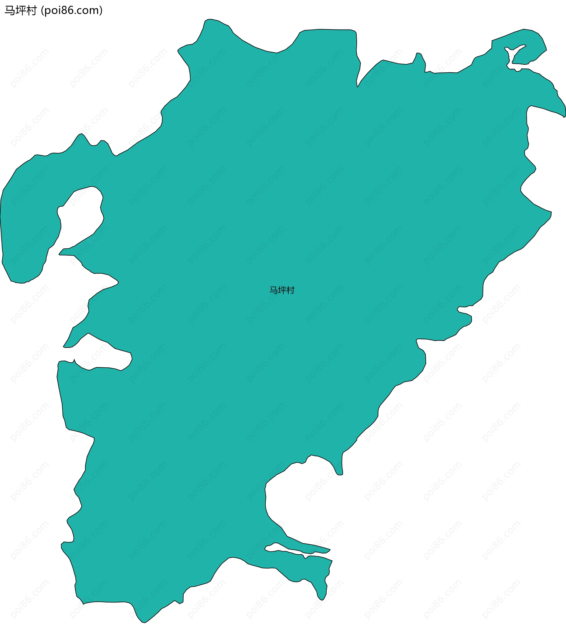 马坪村边界地图