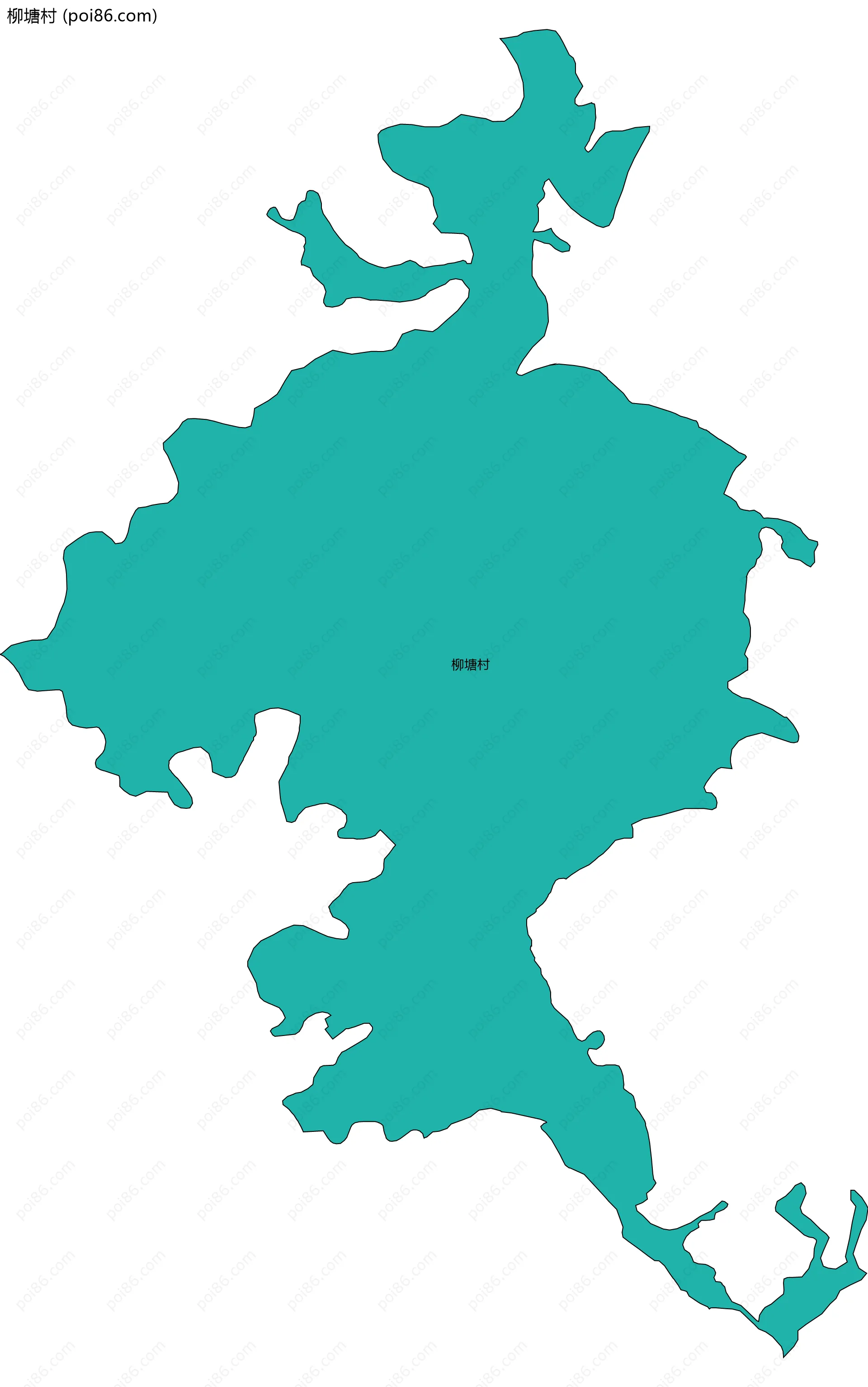 柳塘村边界地图