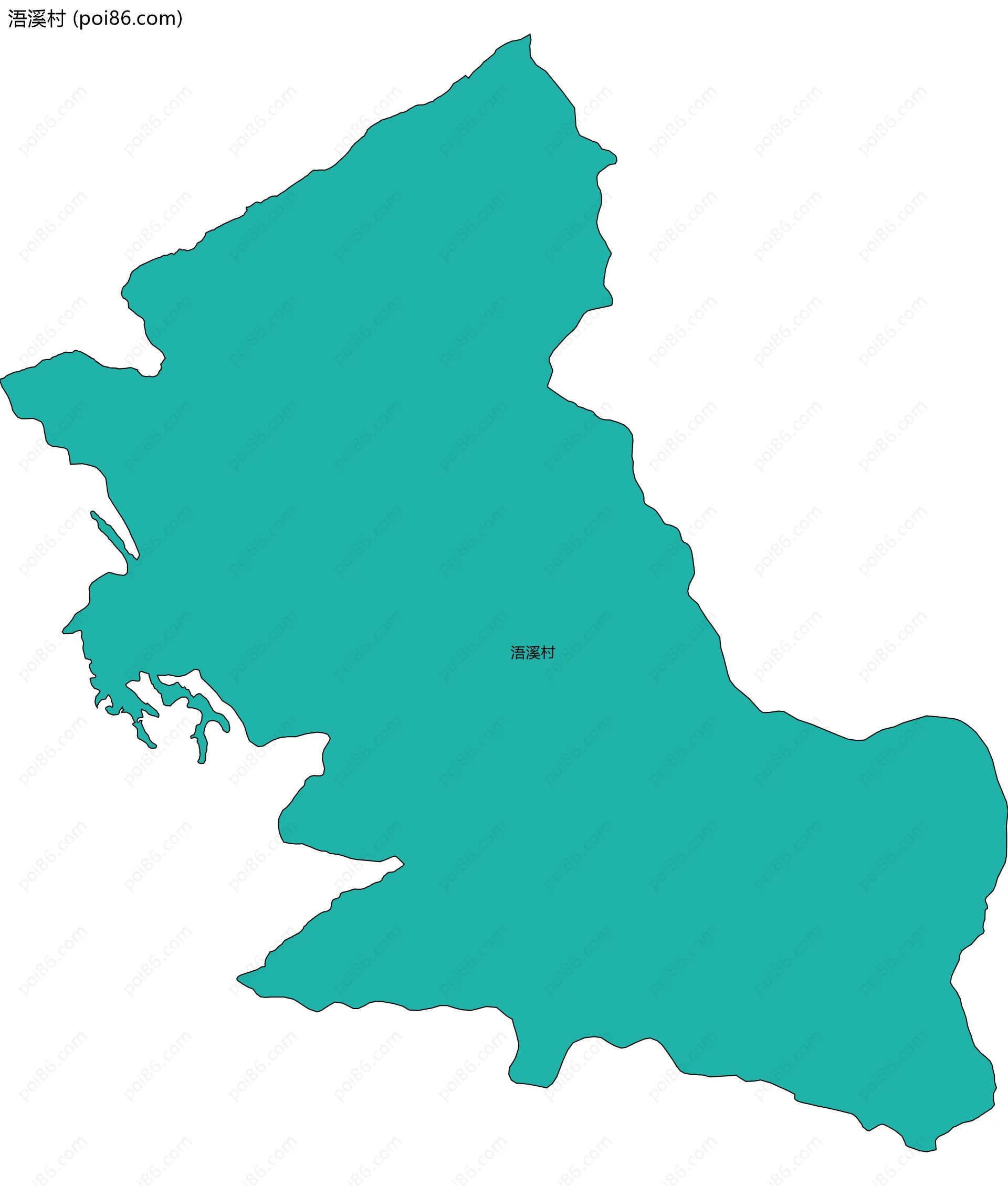 浯溪村边界地图