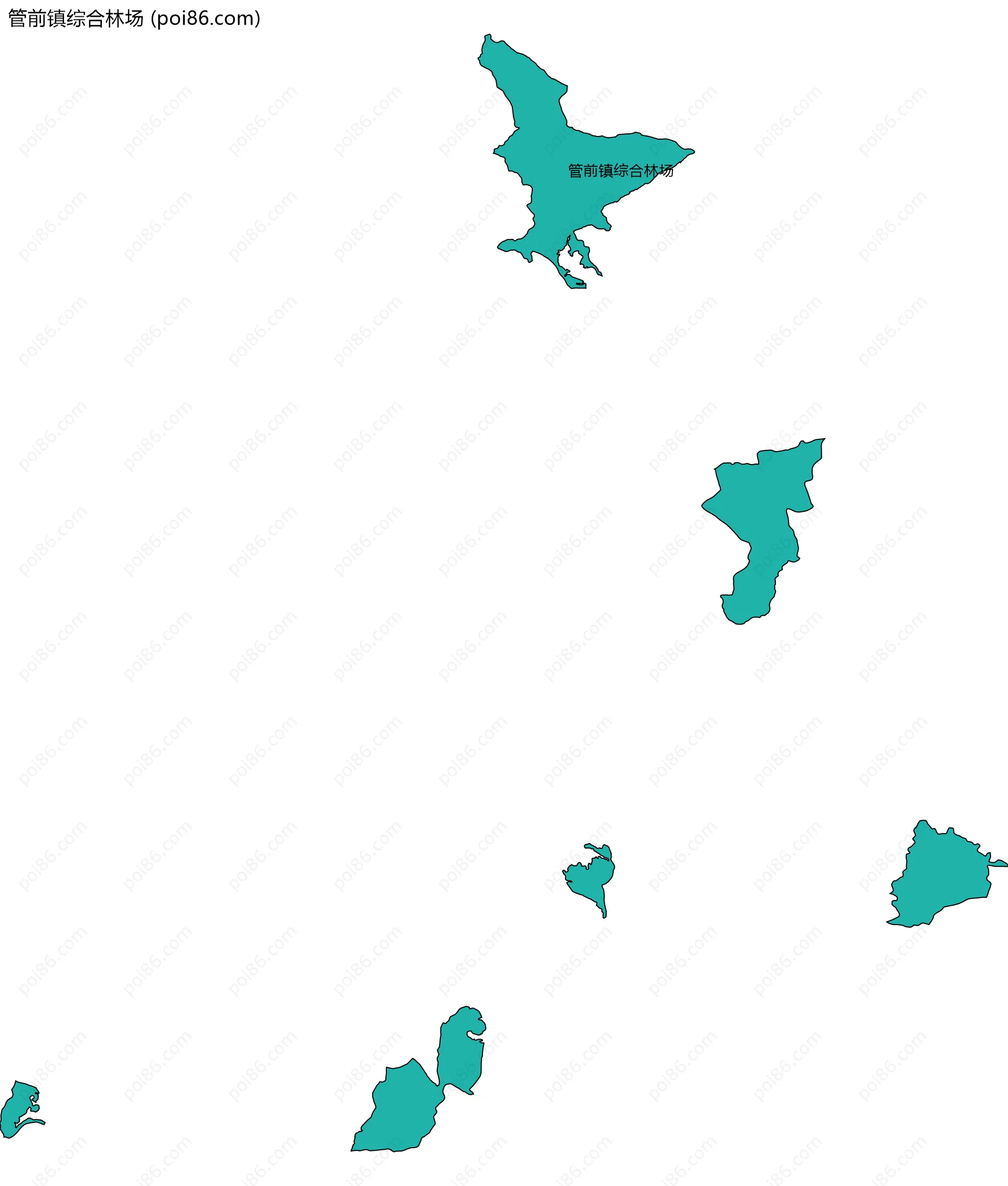 管前镇综合林场边界地图