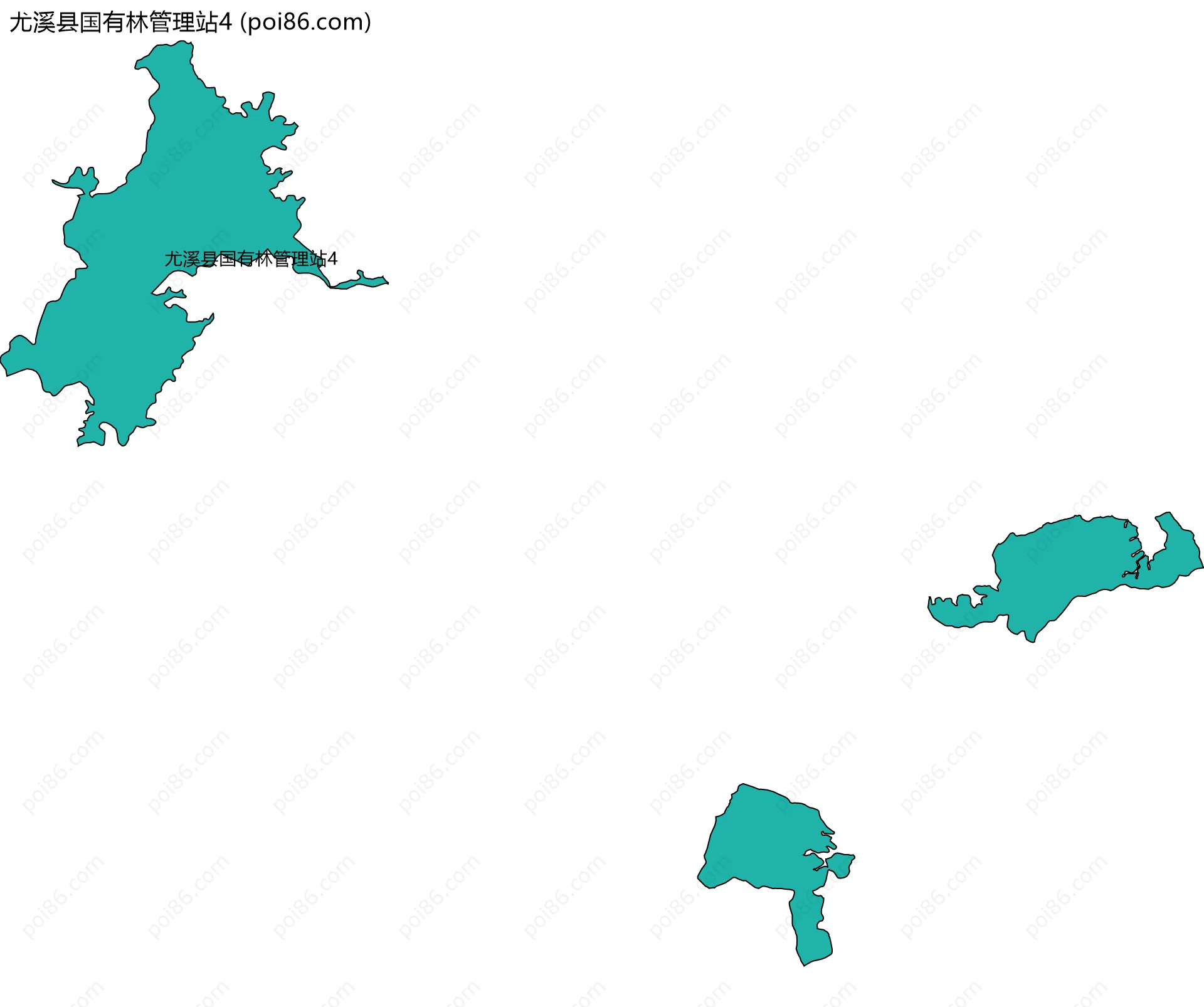 尤溪县国有林管理站4边界地图