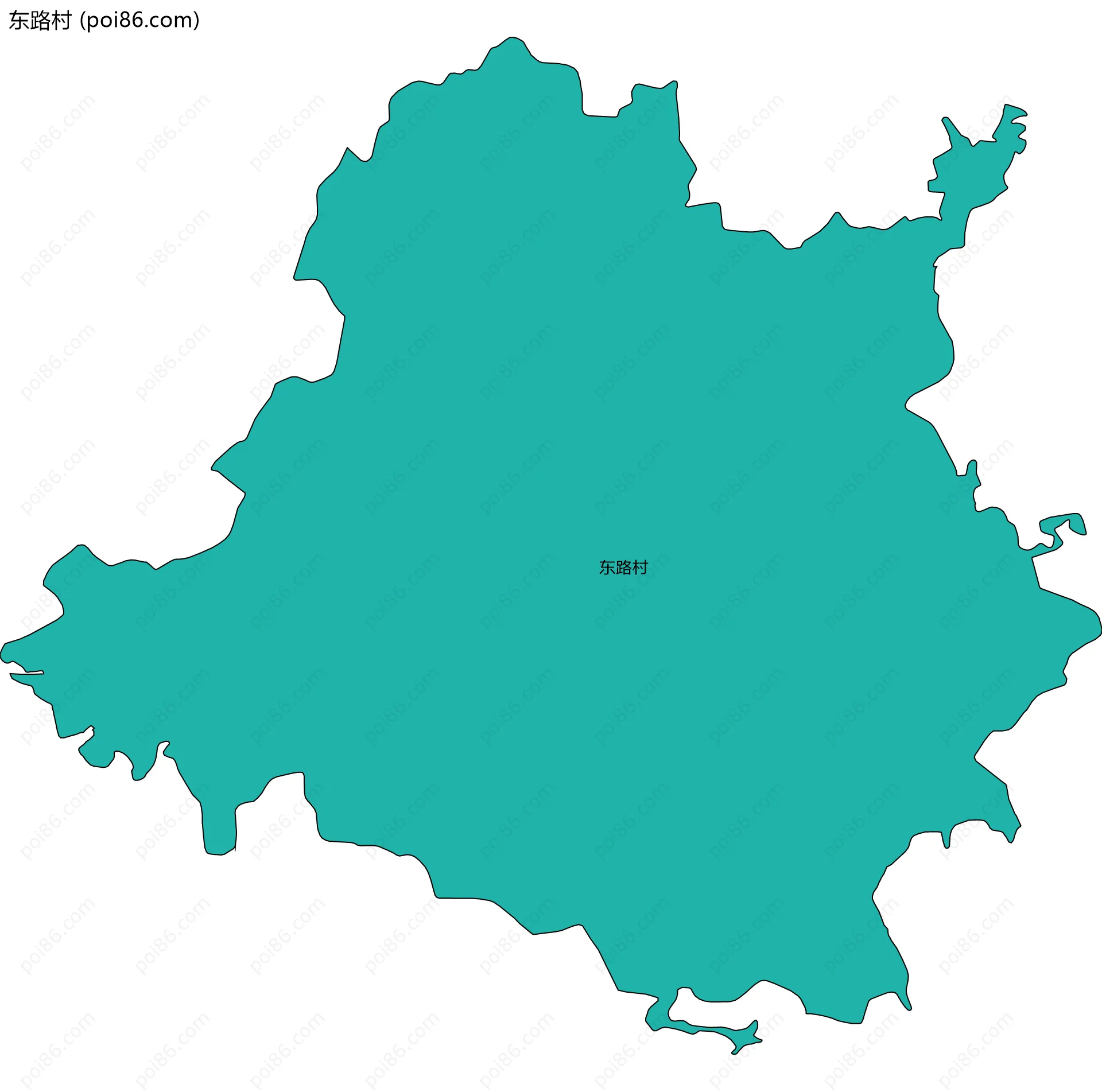 东路村边界地图