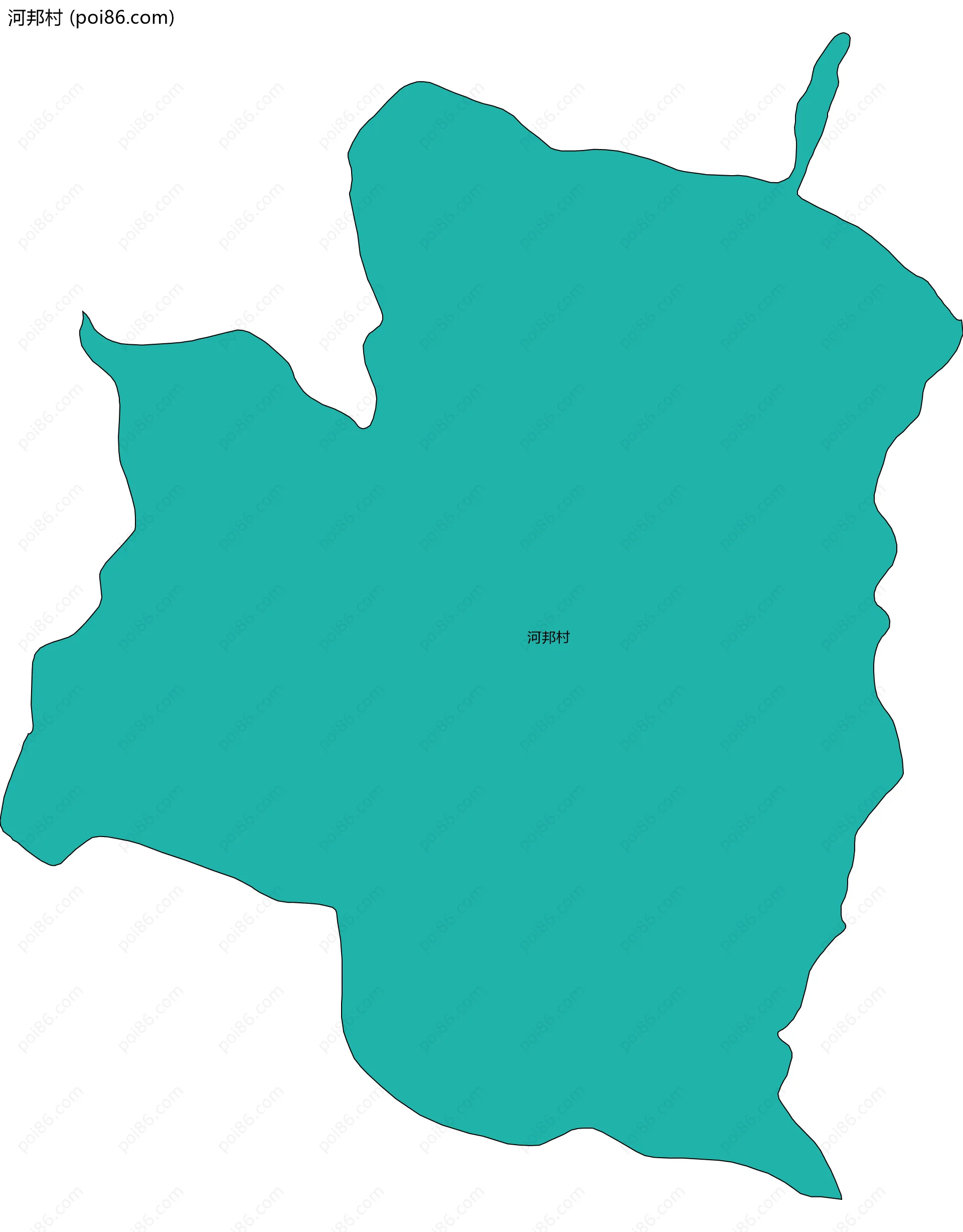 河邦村边界地图