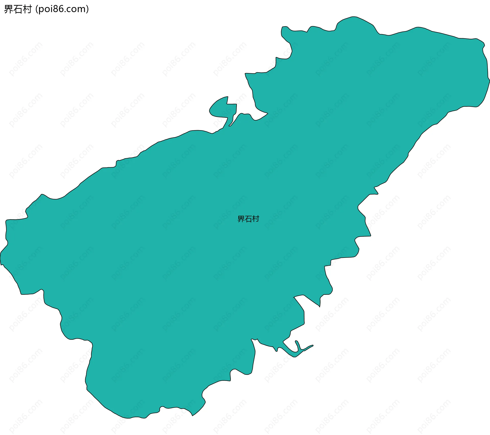 界石村边界地图