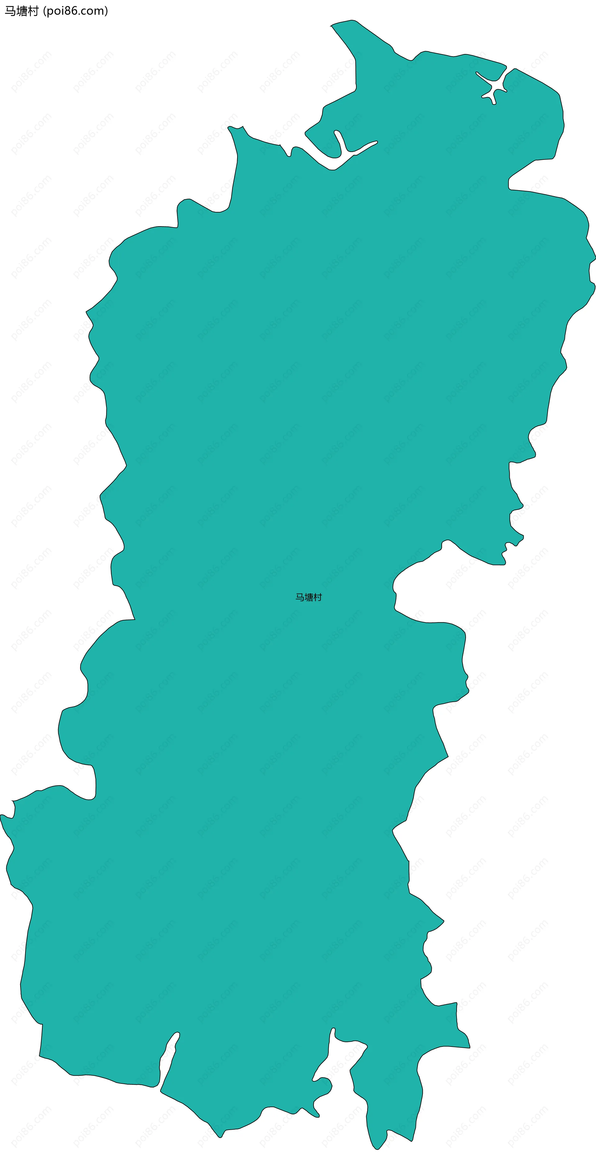 马塘村边界地图