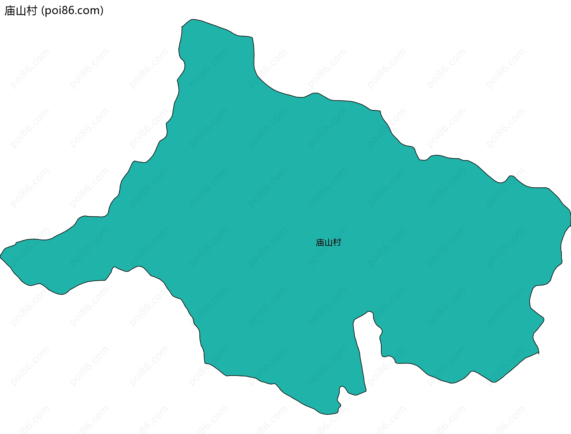 庙山村边界地图