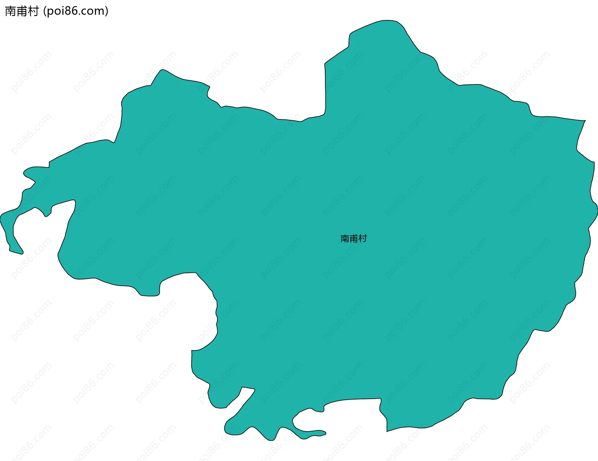 南甫村边界地图