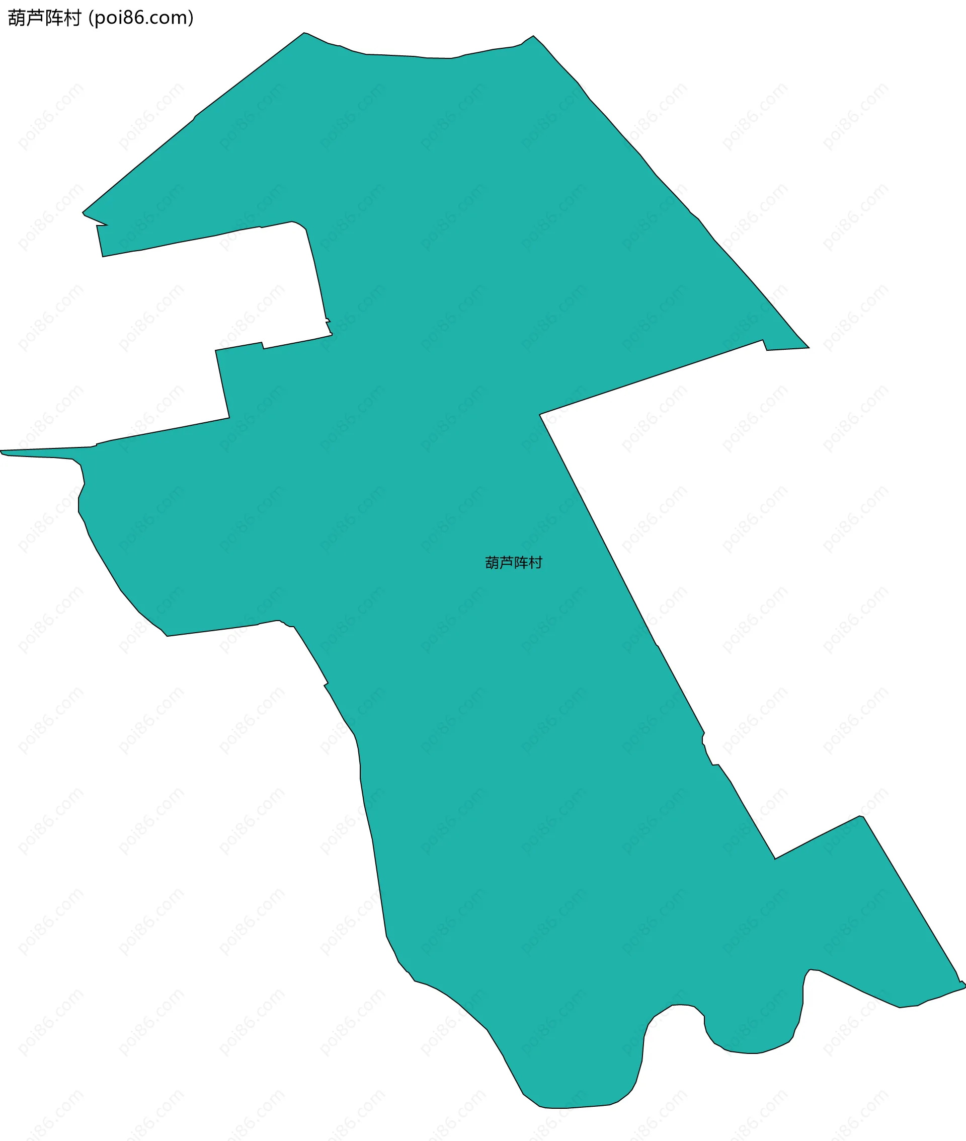 葫芦阵村边界地图