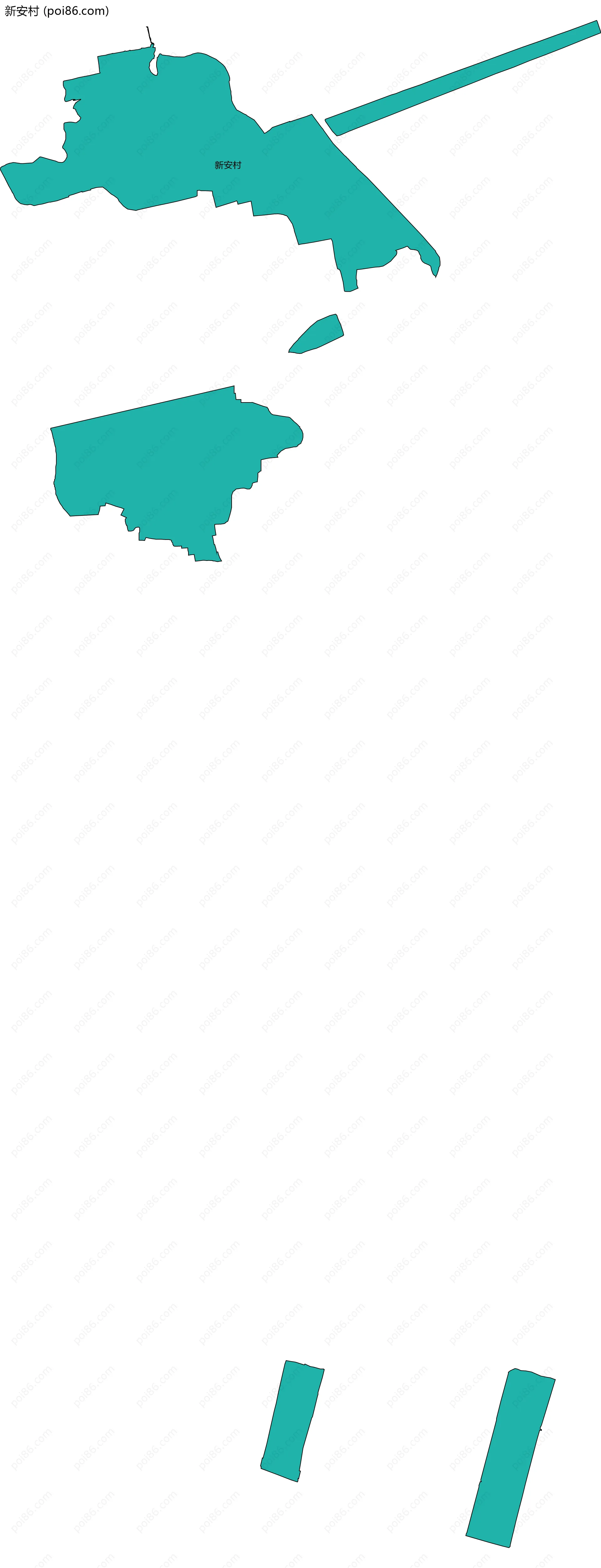 新安村边界地图