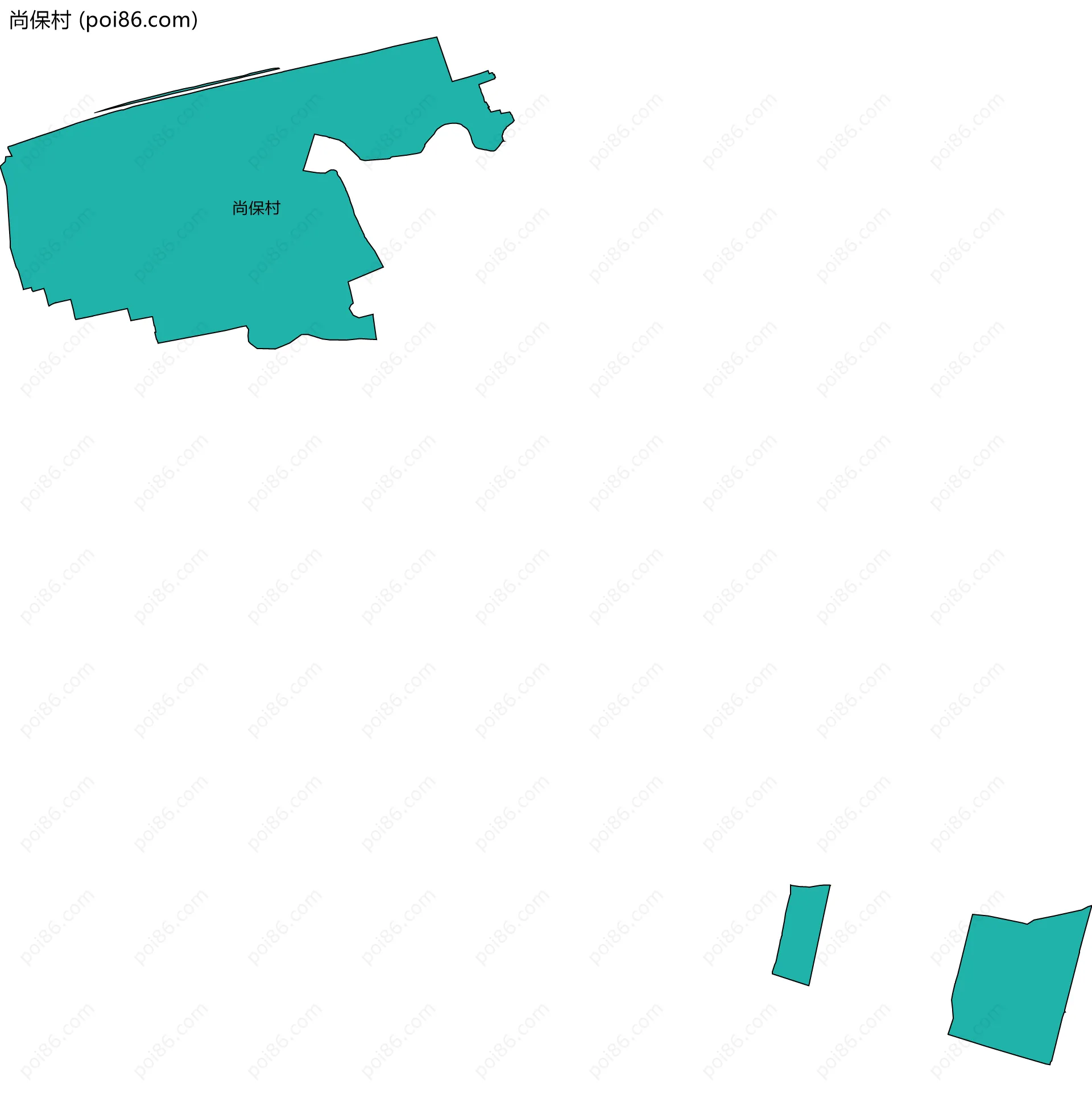 尚保村边界地图