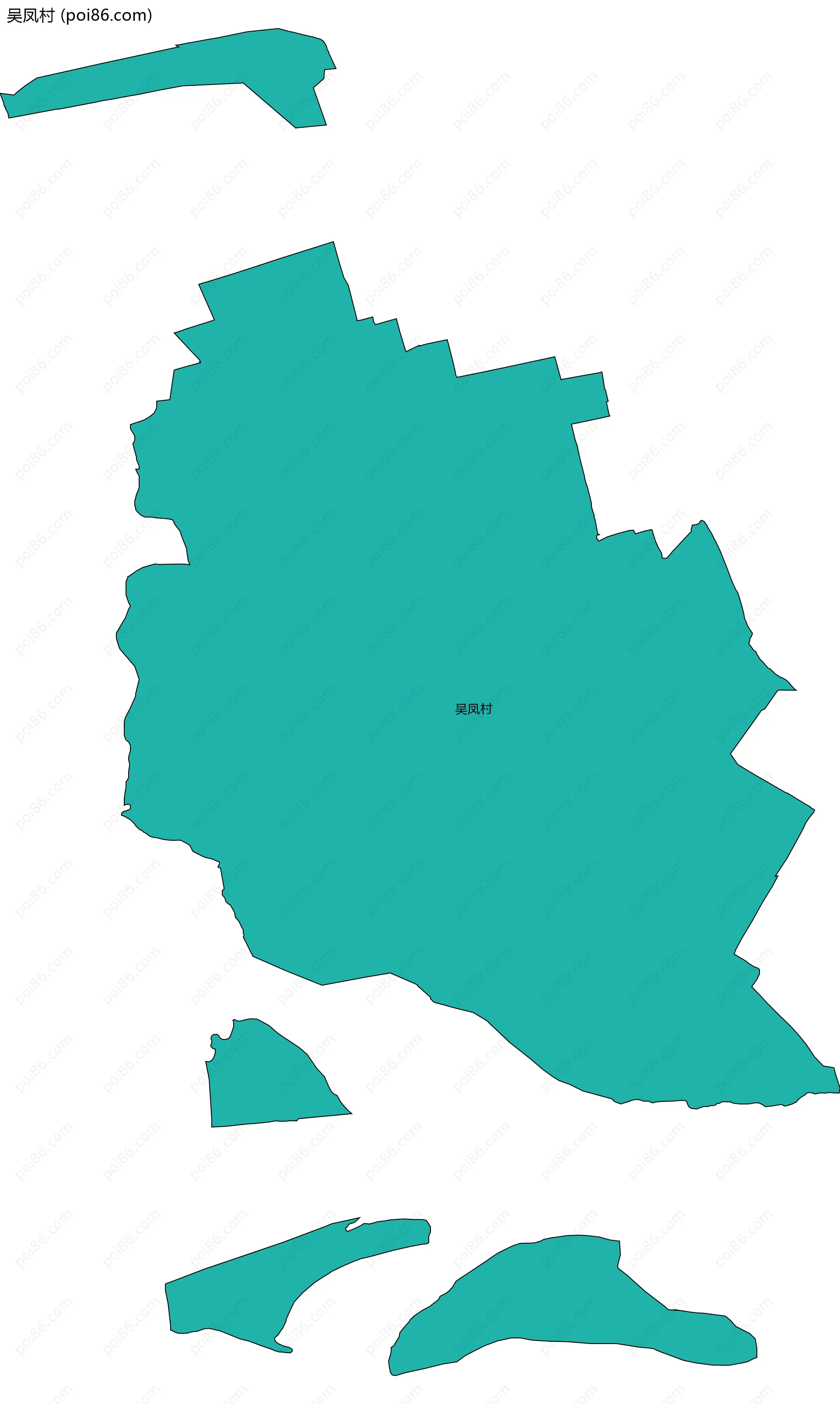 吴凤村边界地图