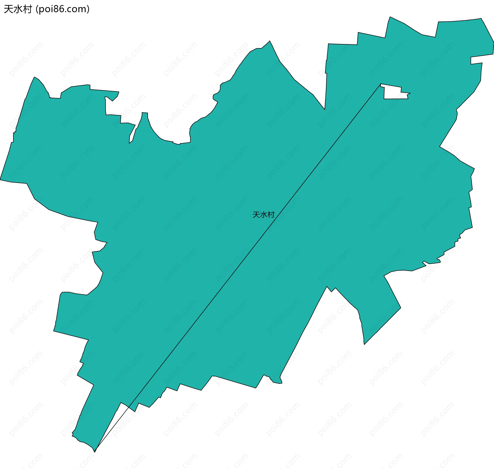 天水村边界地图