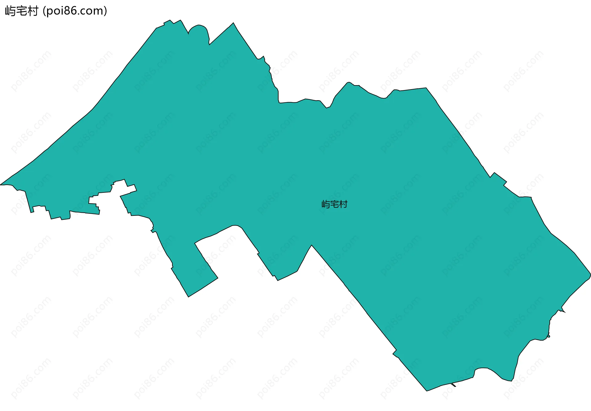 屿宅村边界地图