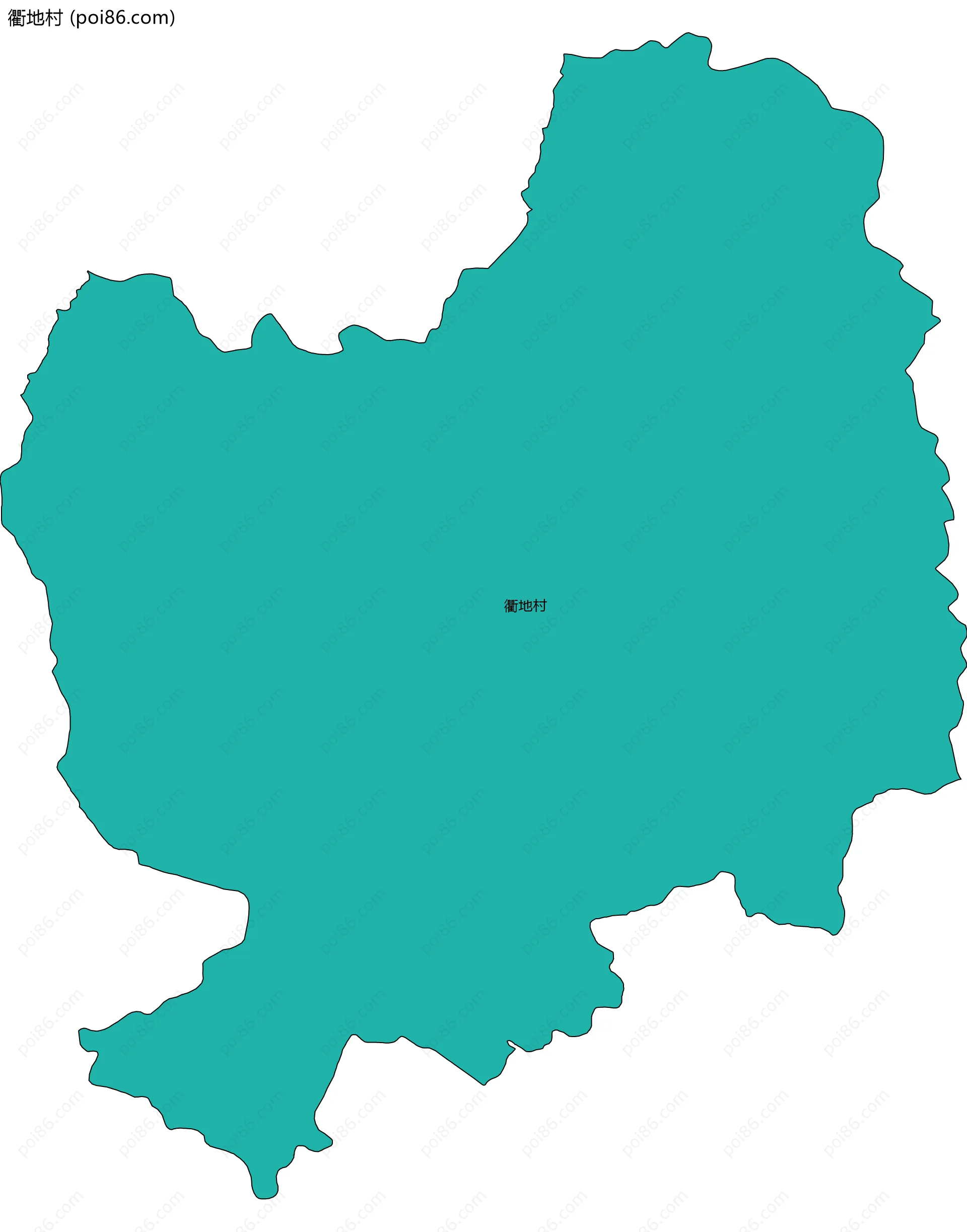 衢地村边界地图