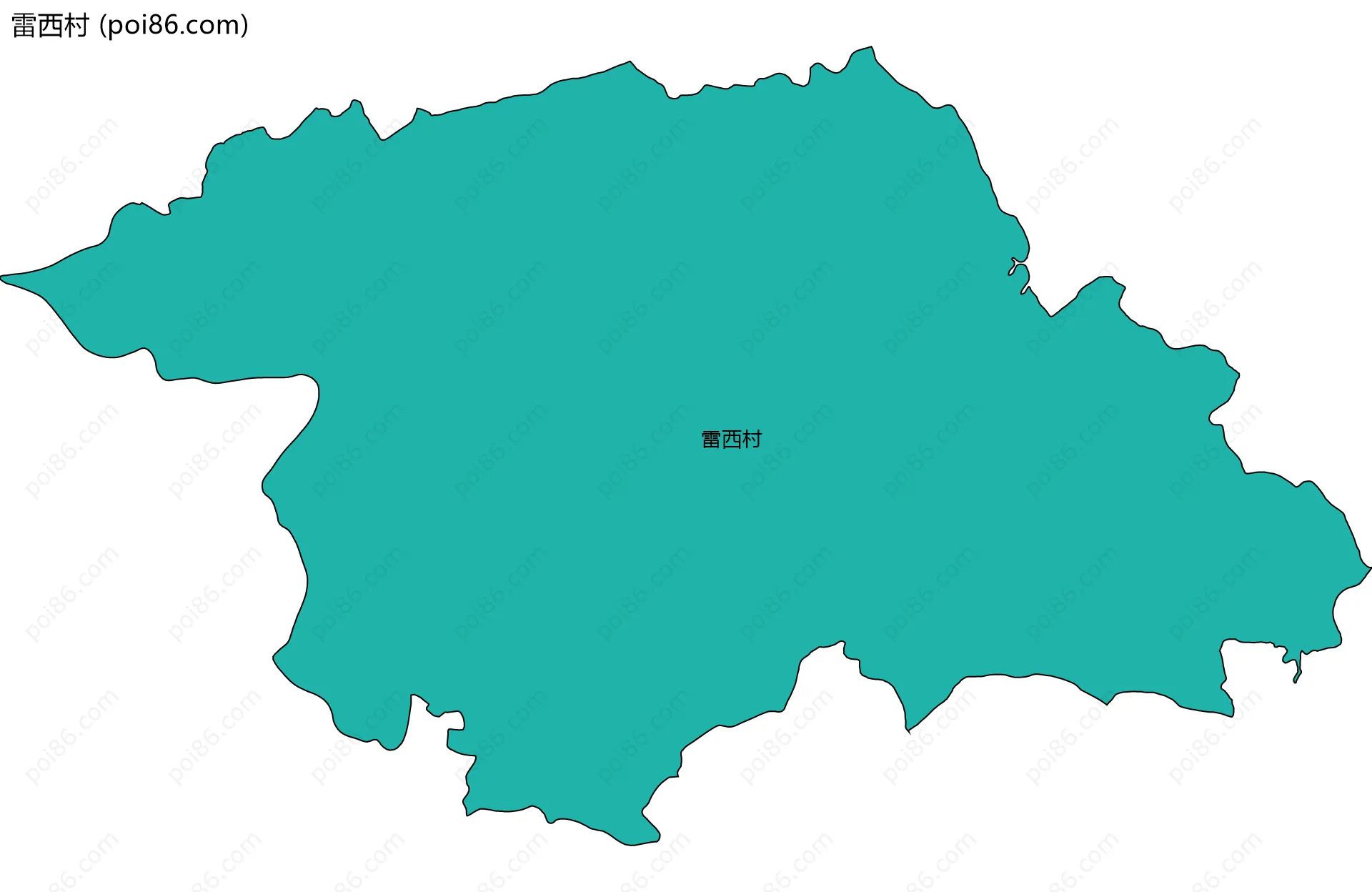 雷西村边界地图