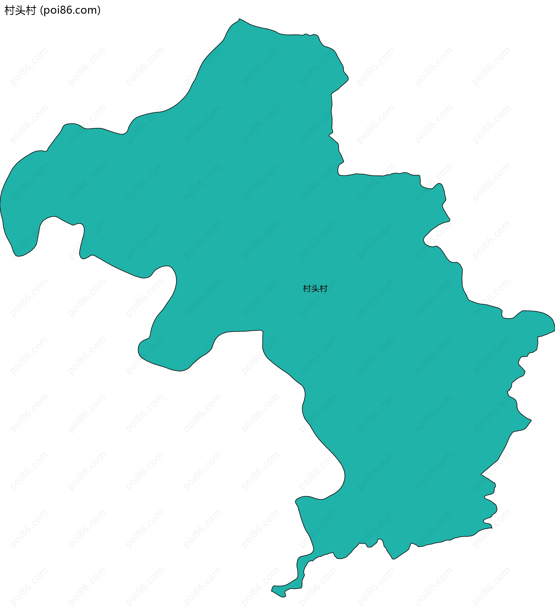 村头村边界地图