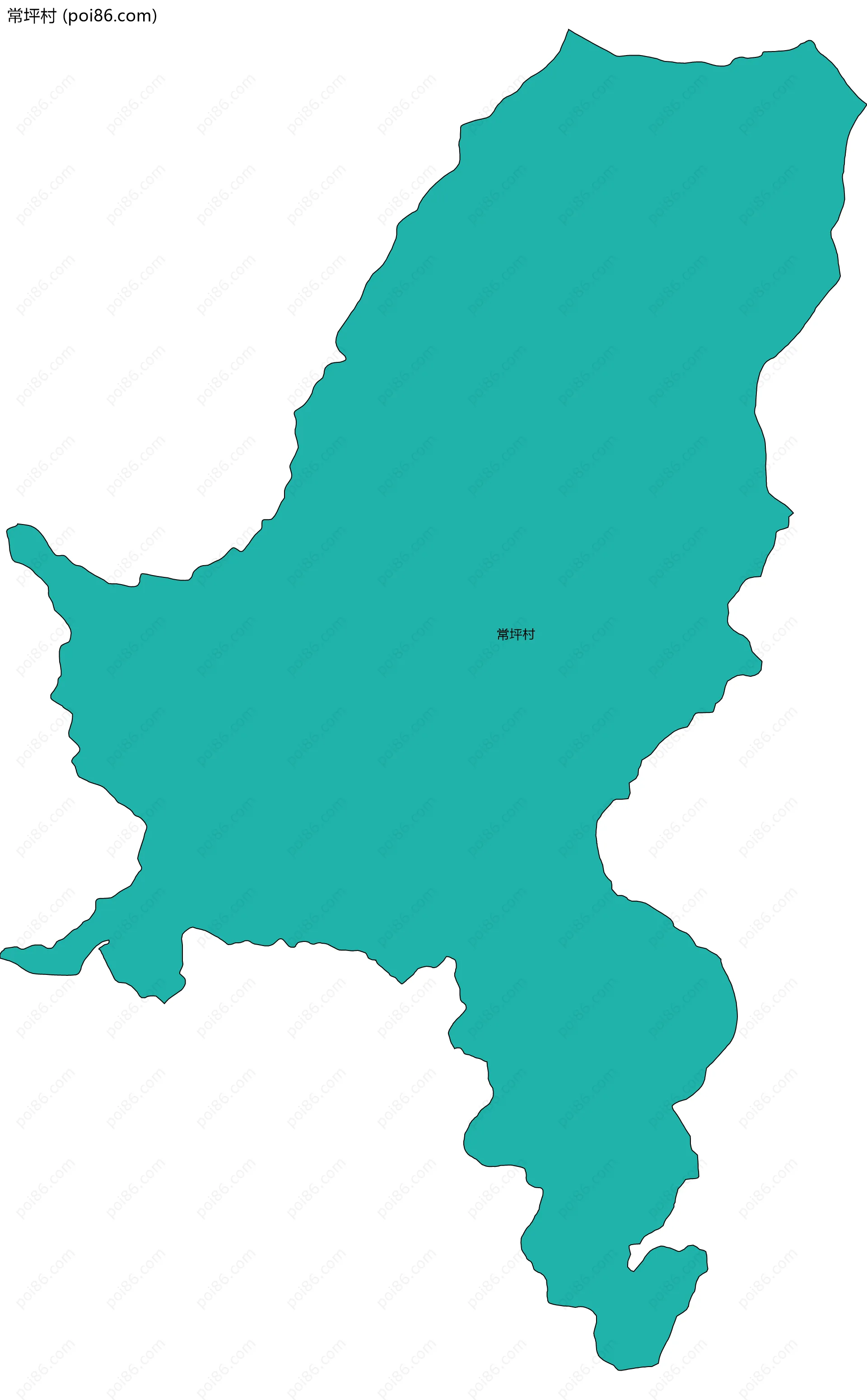 常坪村边界地图