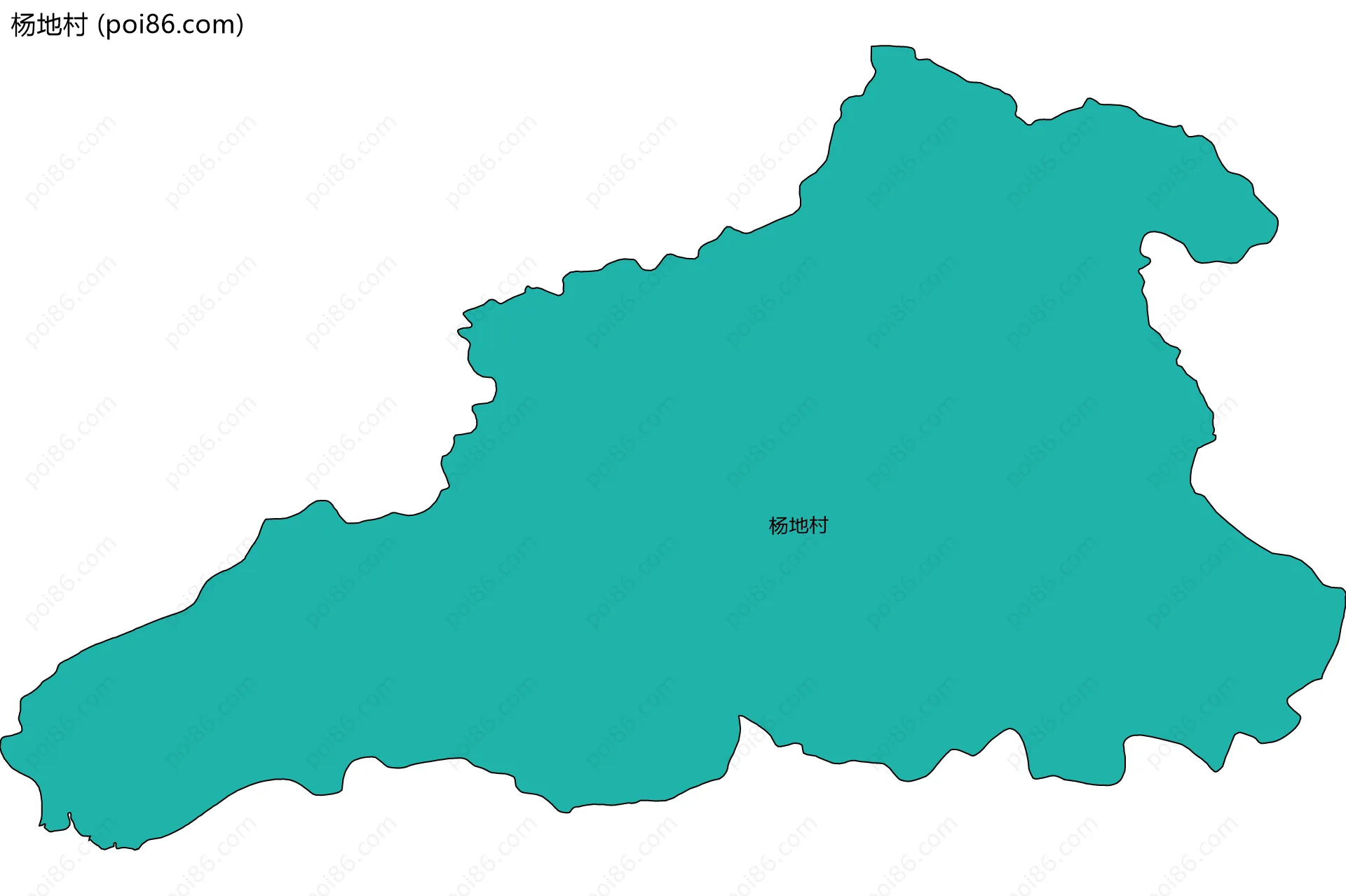 杨地村边界地图