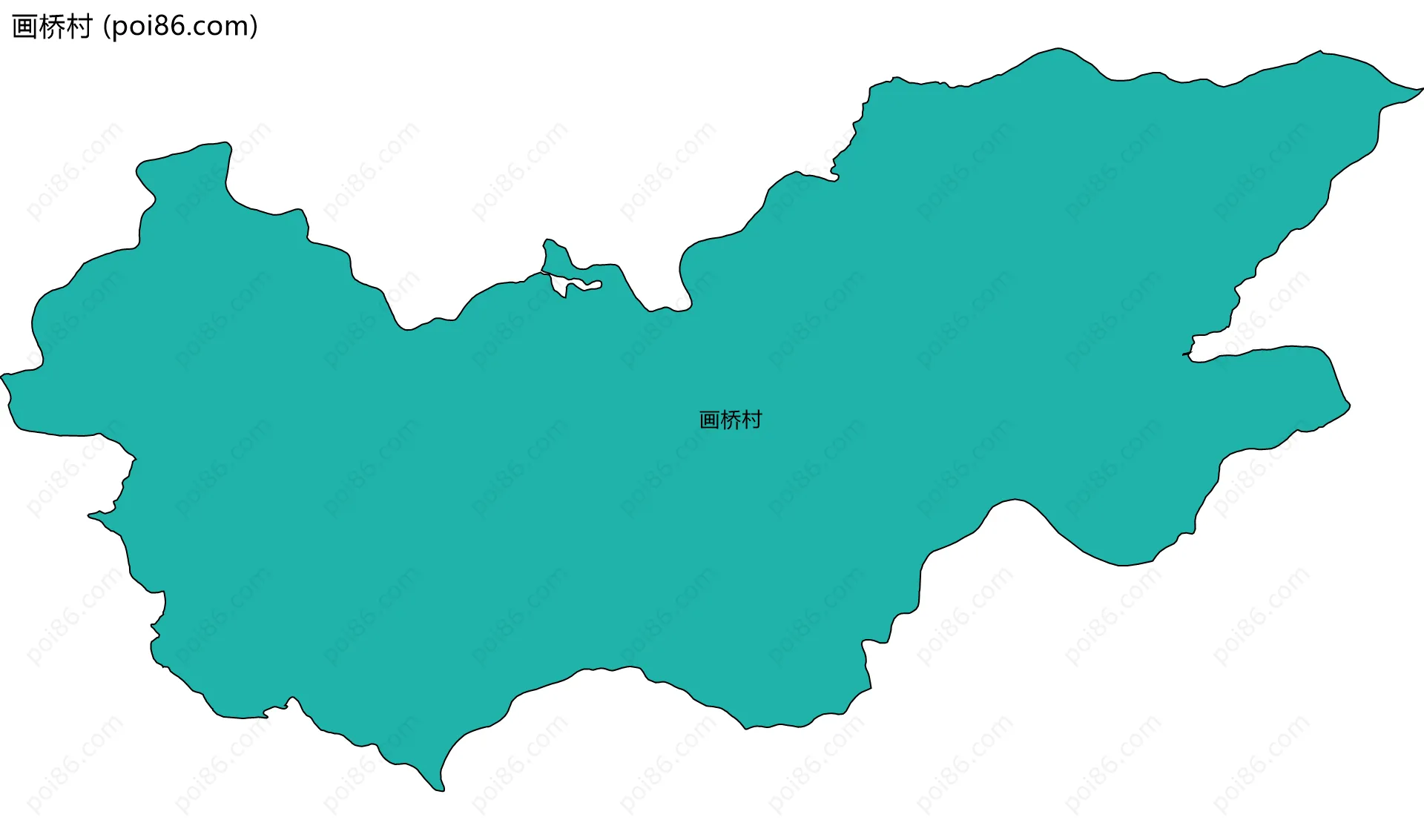 画桥村边界地图