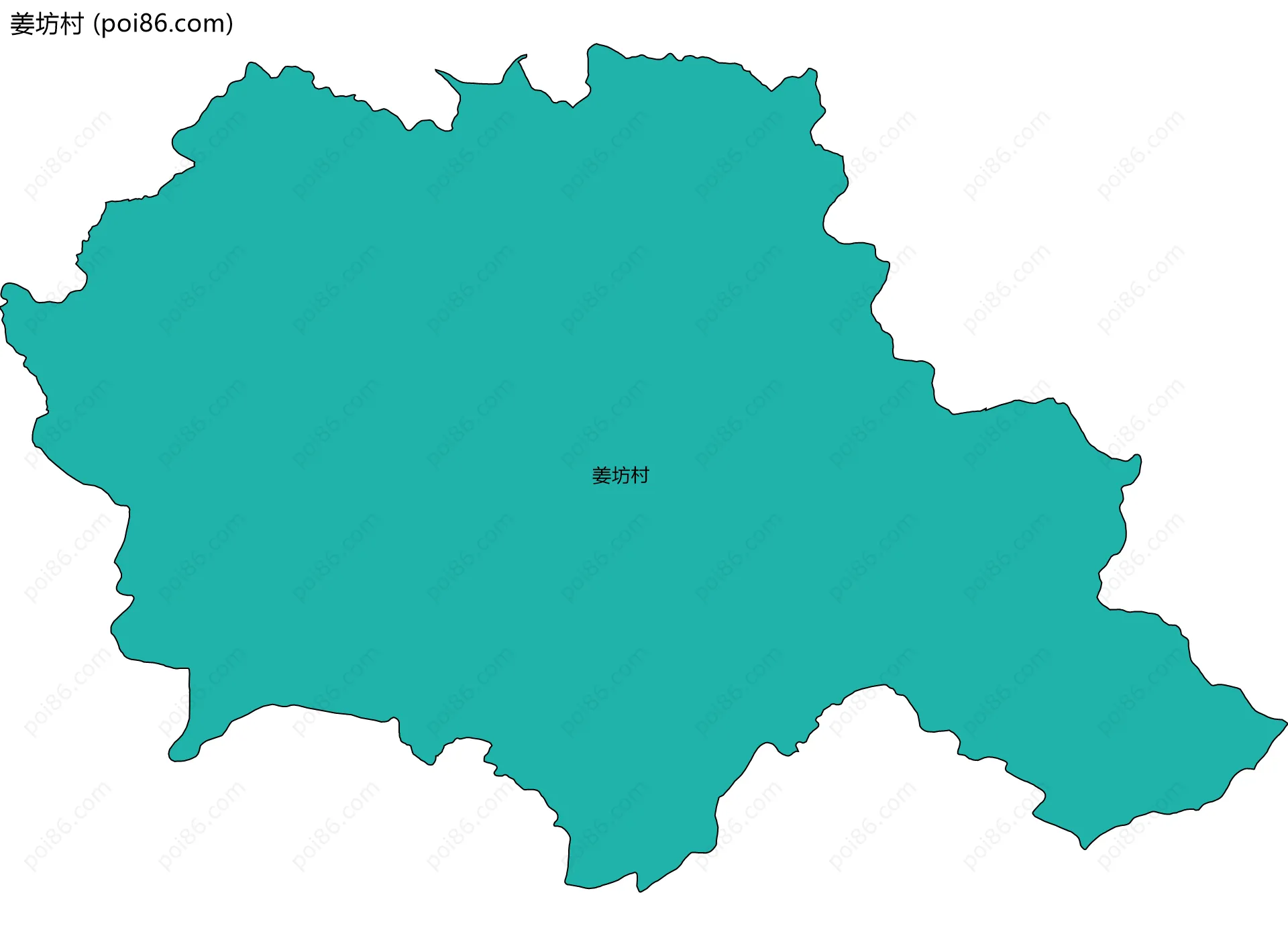 姜坊村边界地图