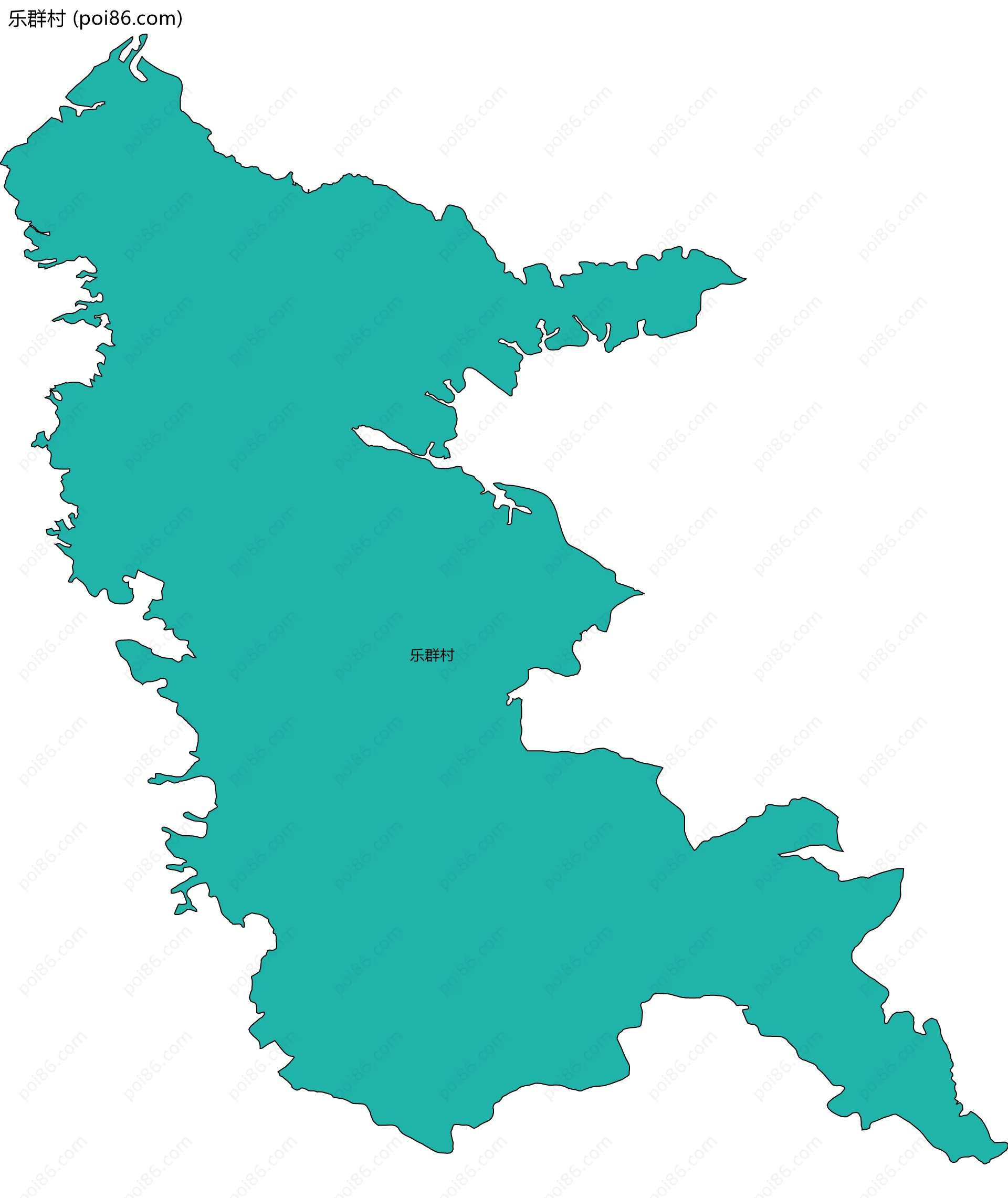 乐群村边界地图