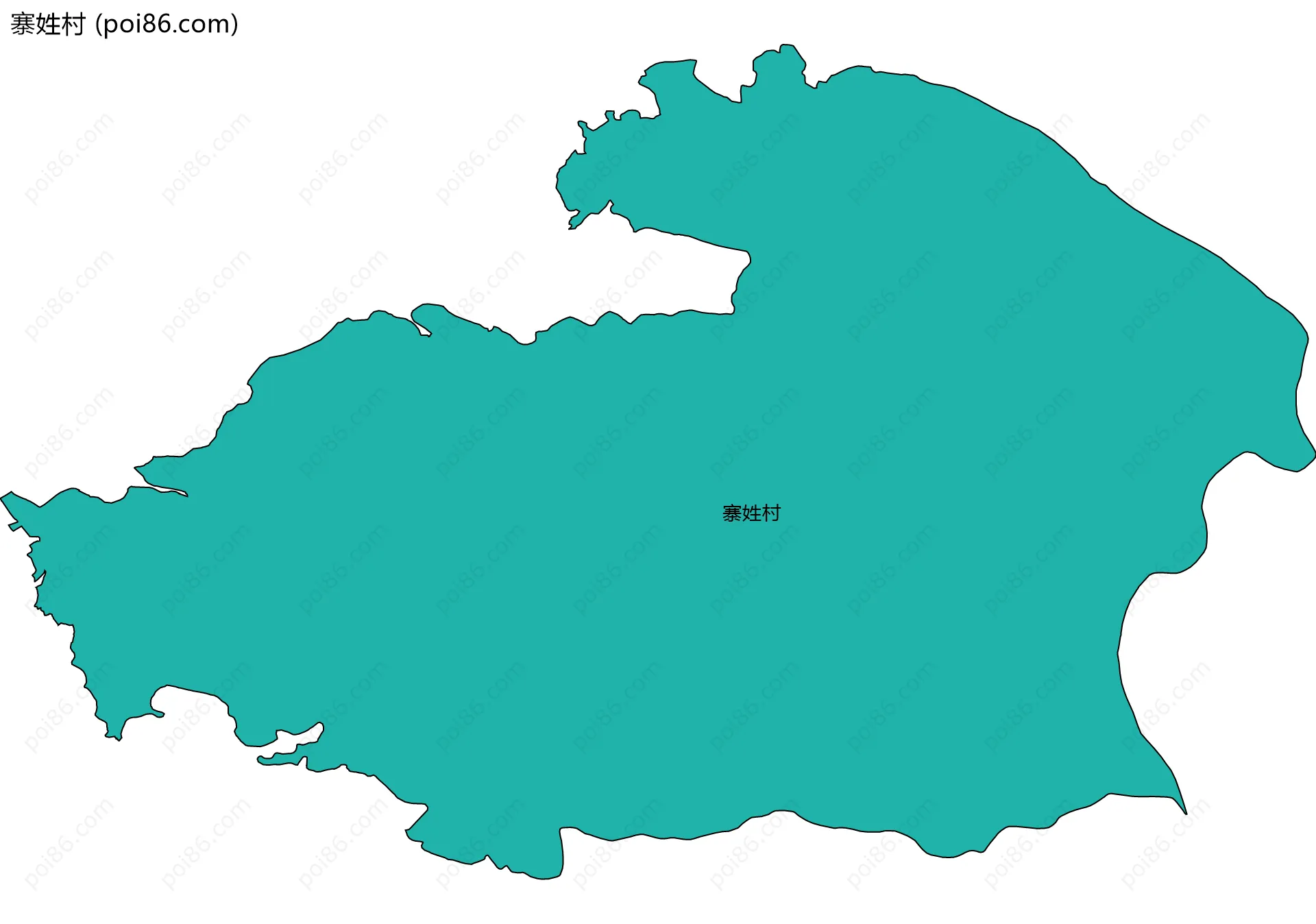 寨姓村边界地图