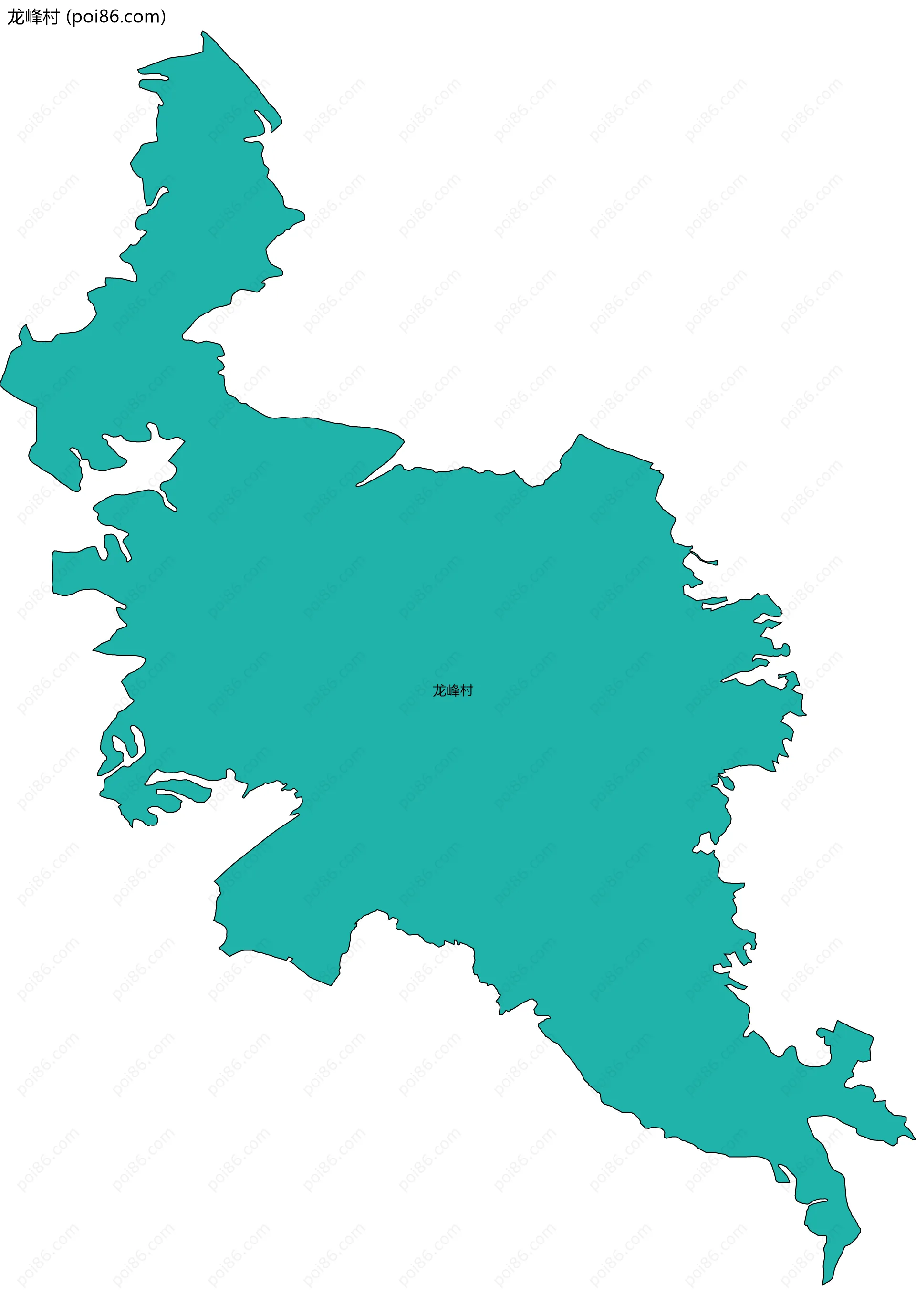 龙峰村边界地图