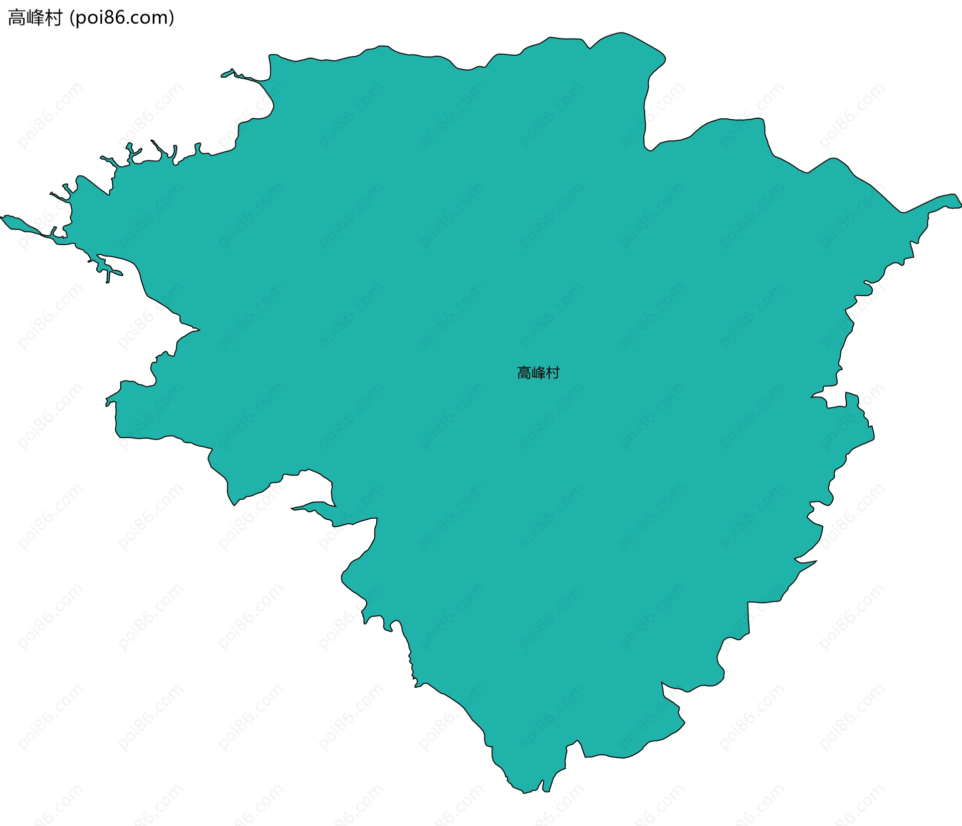 高峰村边界地图