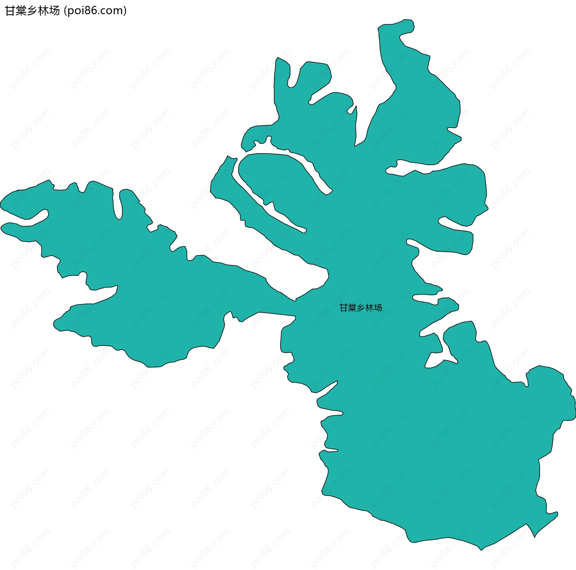 甘棠乡林场边界地图