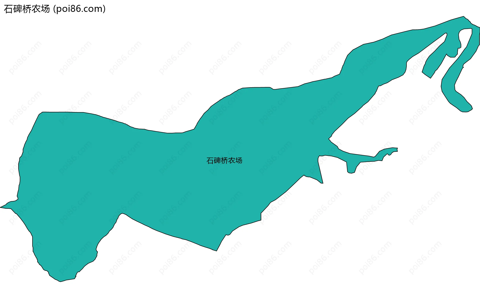 石碑桥农场边界地图