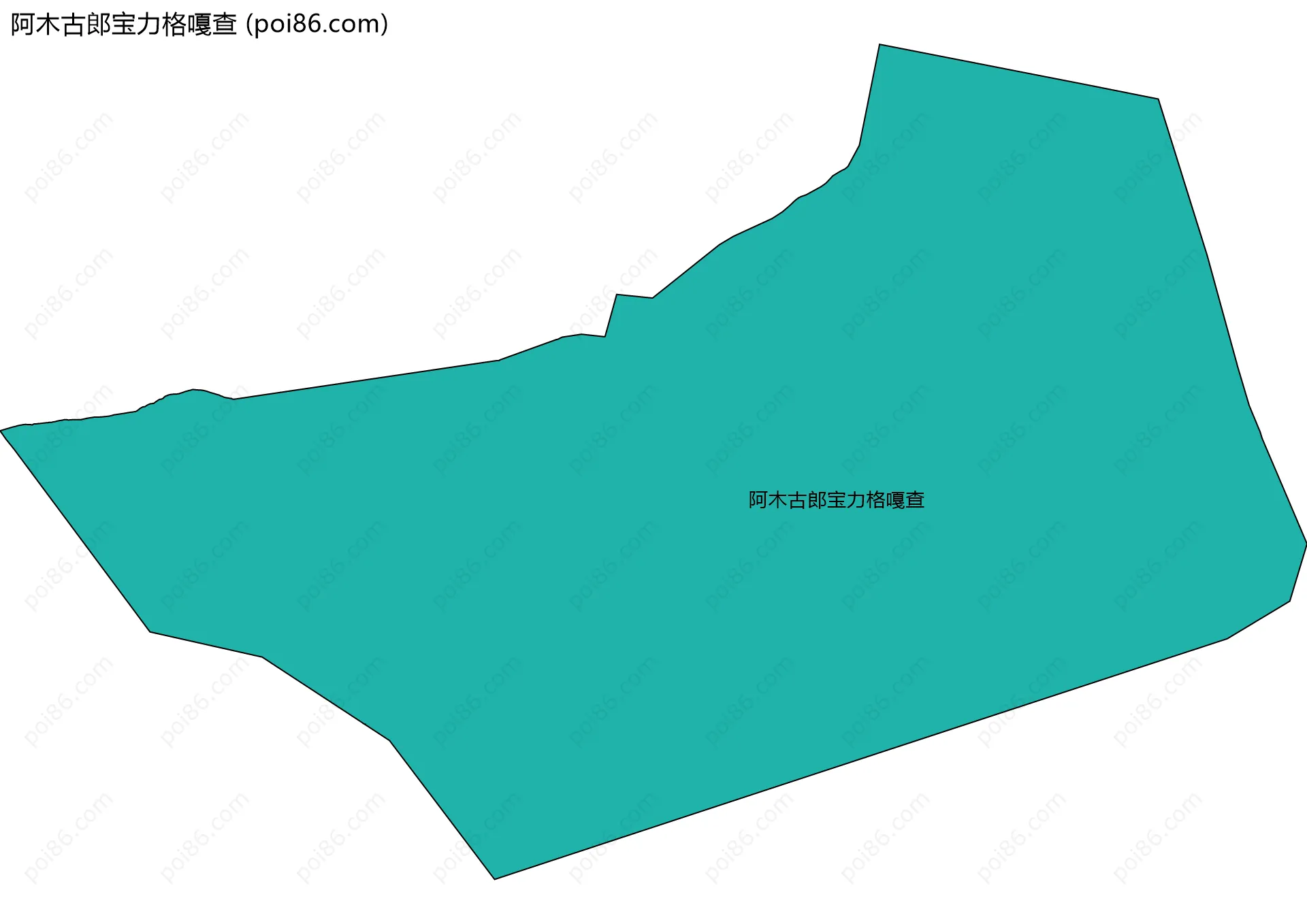 阿木古郎宝力格嘎查边界地图