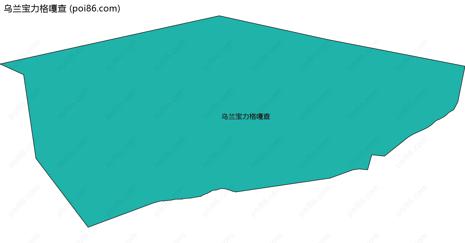 乌兰宝力格嘎查边界地图