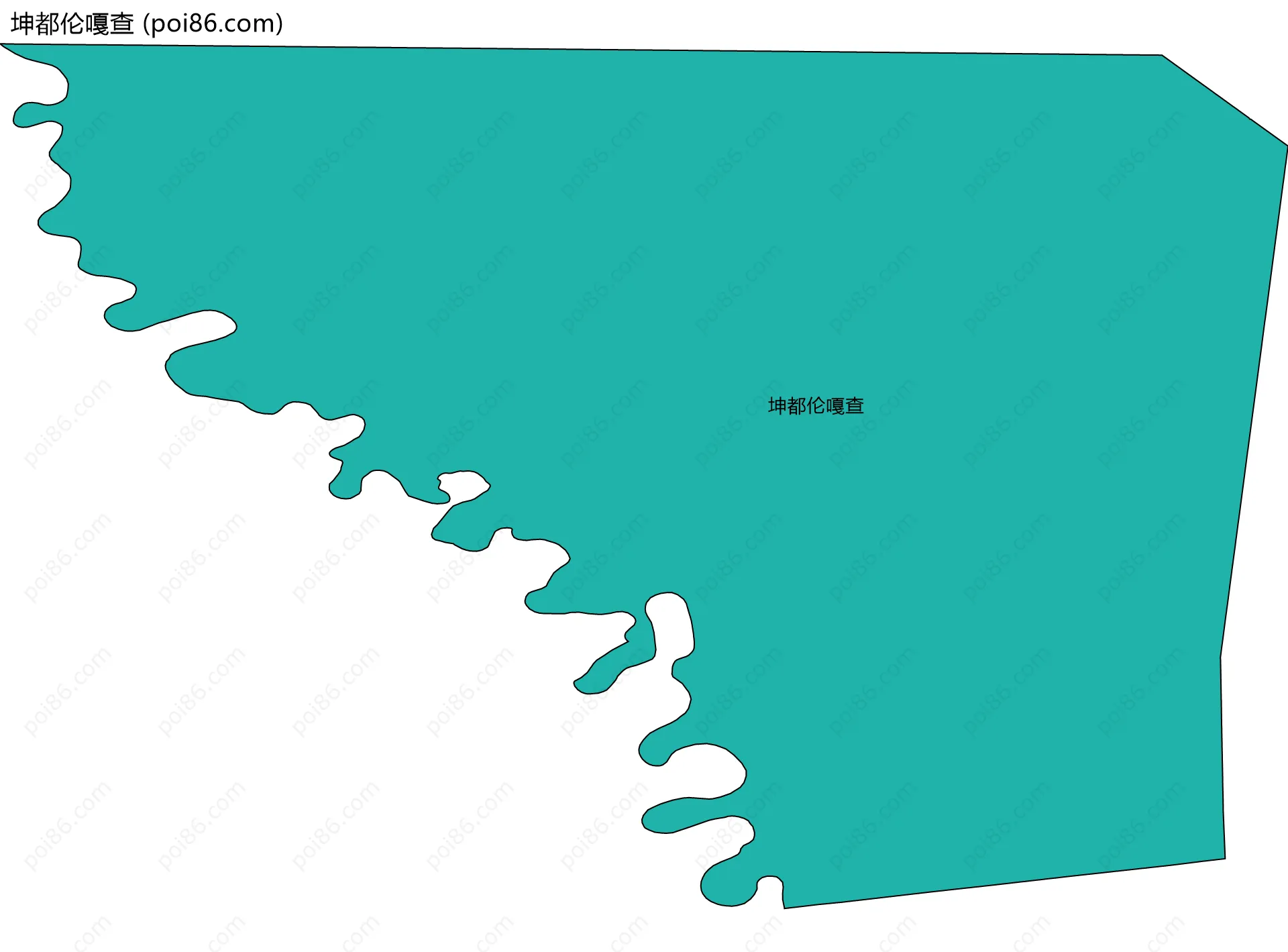 坤都伦嘎查边界地图