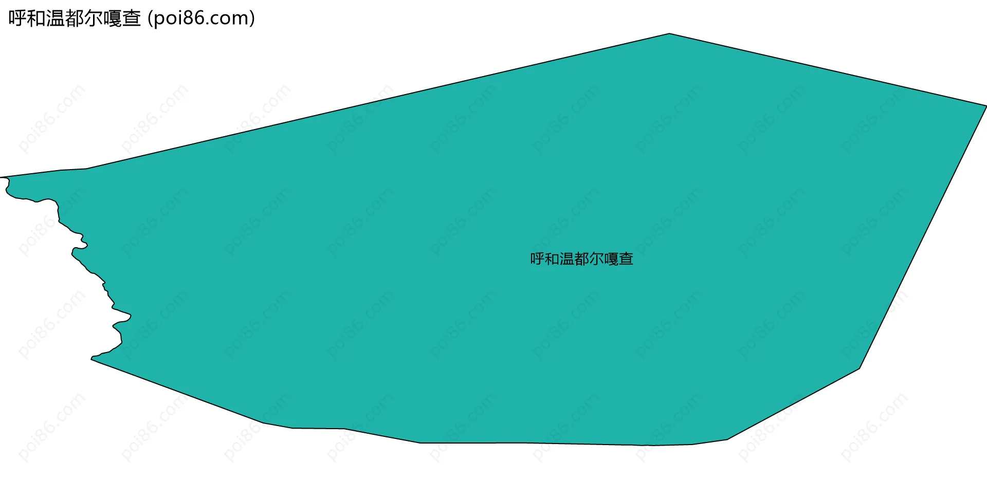 呼和温都尔嘎查边界地图