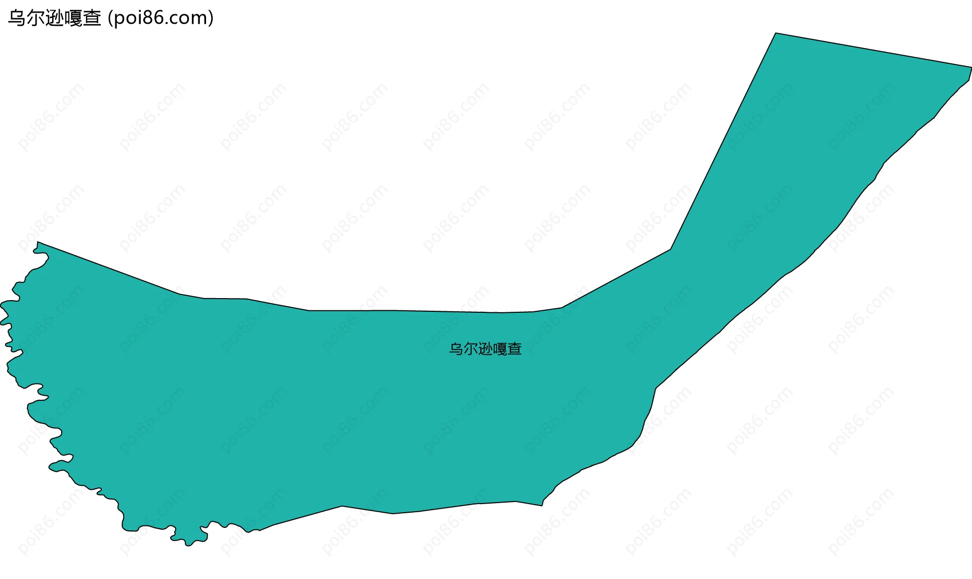 乌尔逊嘎查边界地图