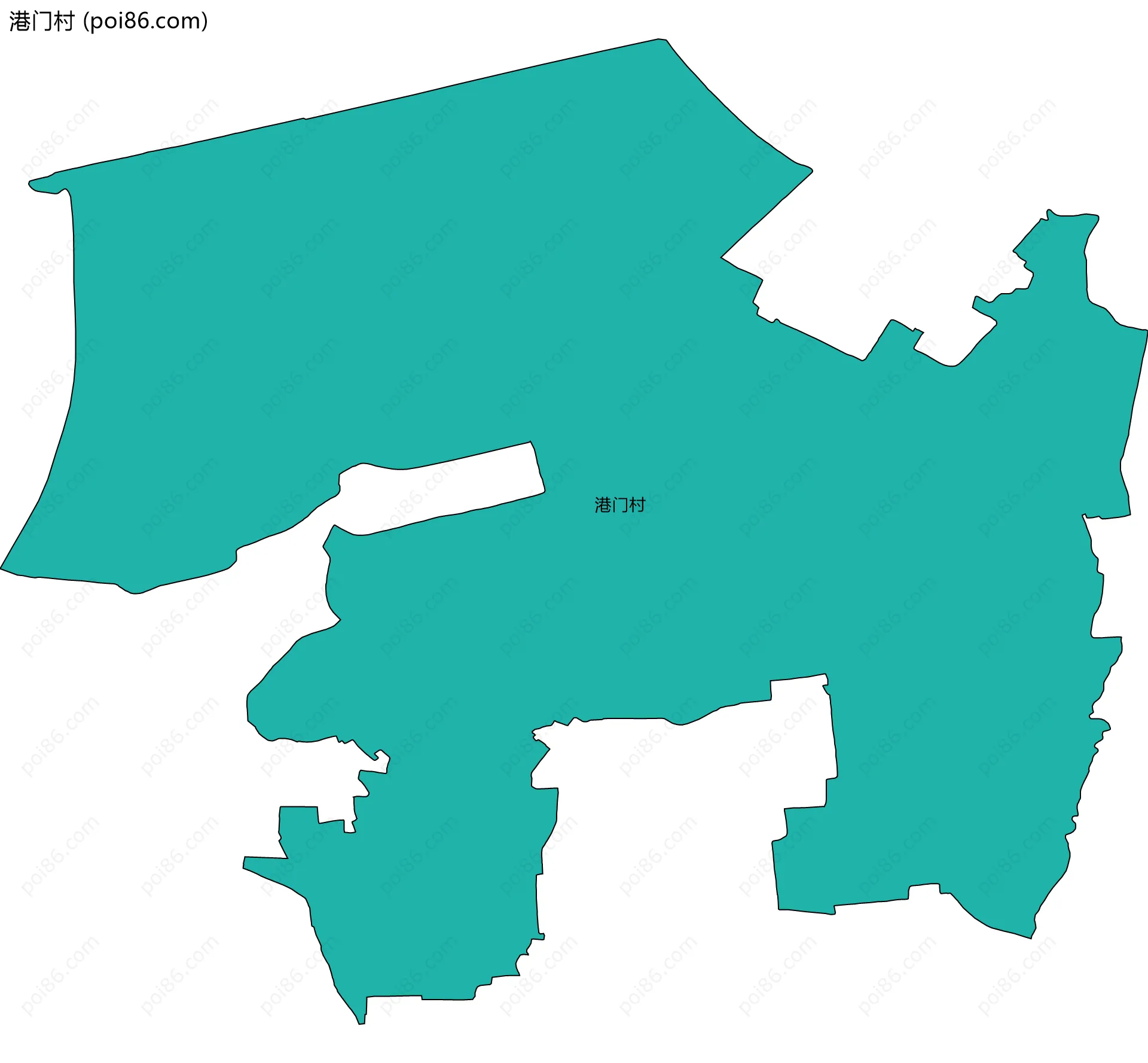 港门村边界地图